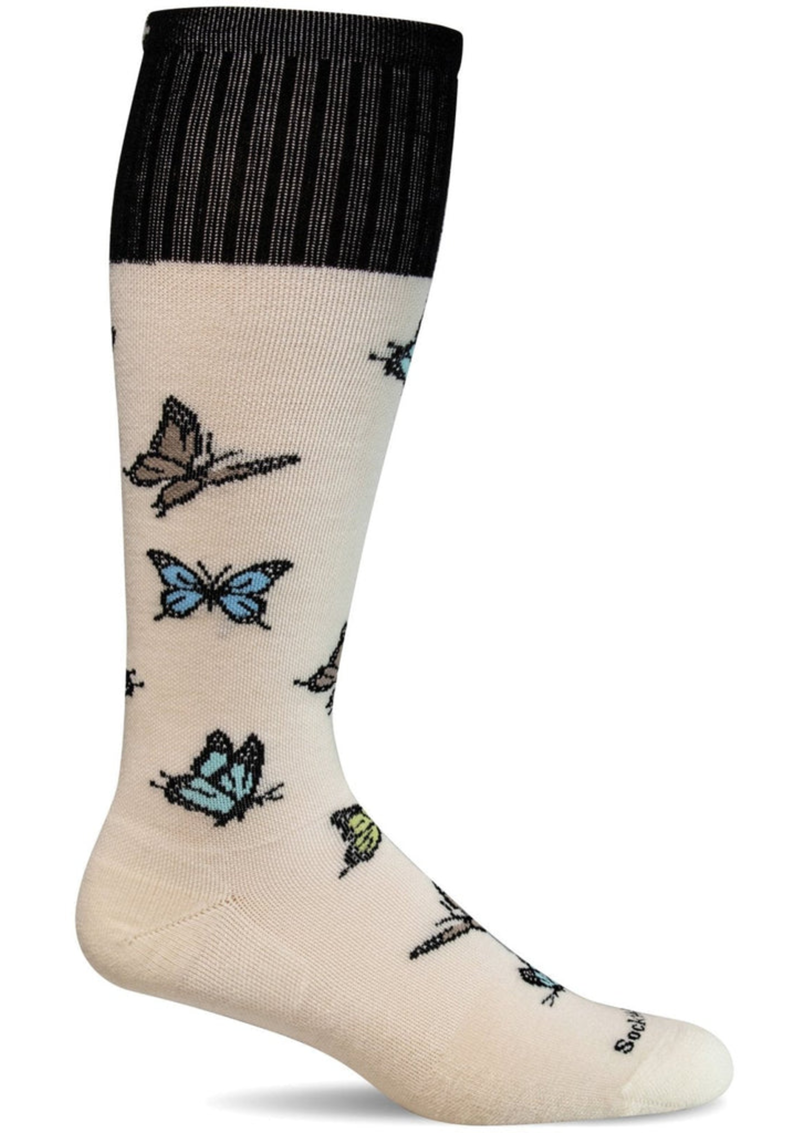 SOCKWELL BAS DE COMPRESSION AU GENOU GRADUÉE FERME 20-30 mmHg SW160W