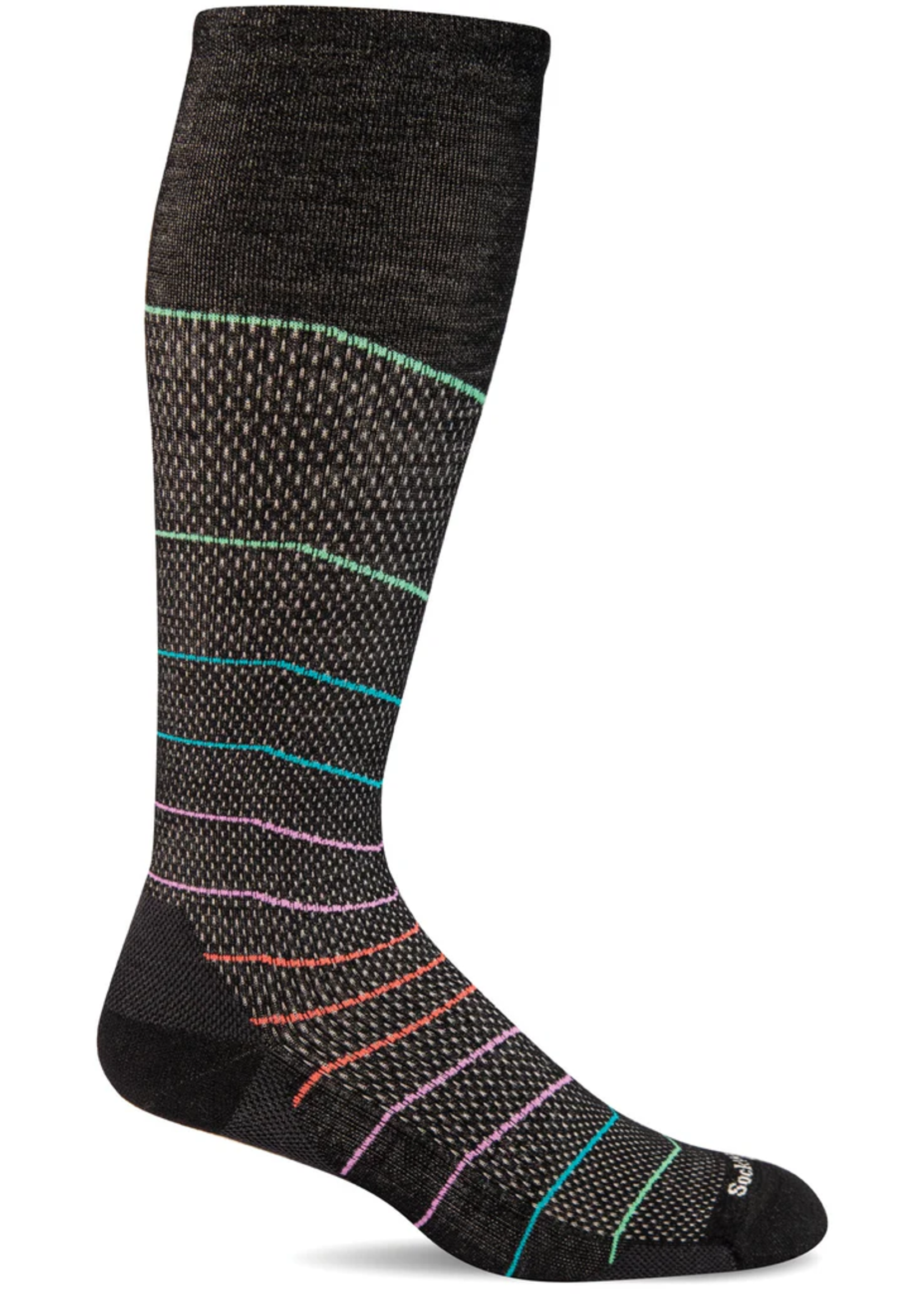 SOCKWELL BAS DE COMPRESSION AU GENOU GRADUÉE FERME 20-30 mmHg SW180W