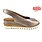 Sandales élégantes Erdo pour femme en cuir perforé bronze - Confort et style pour vos soirées d'été