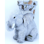 MIZE GREENHOUSE & GARDEN SUPPLY 14.4"H MOSAIC ELEPHANT PLANTER