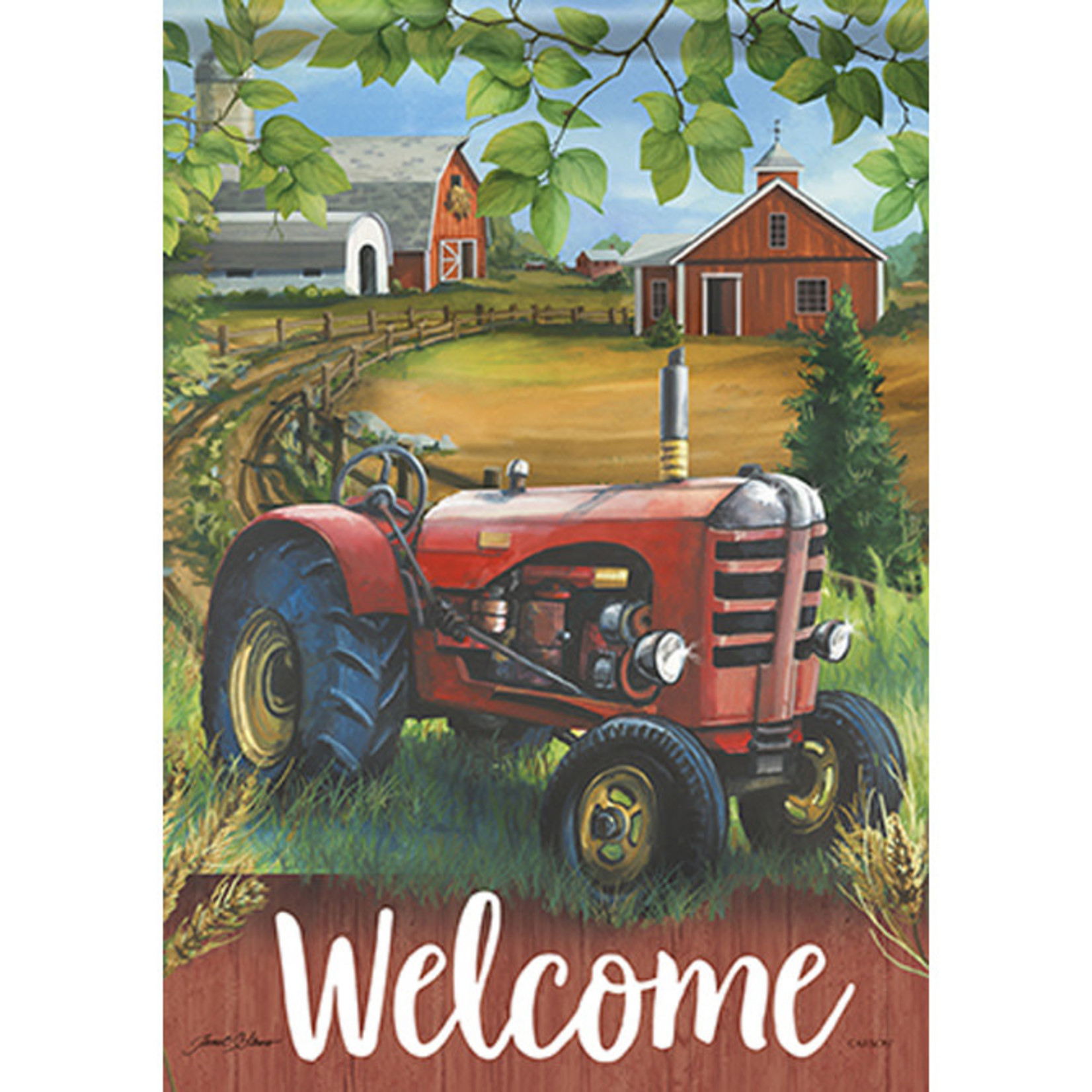 Carson "Farm Tractor" Dura Soft™ Garden Flag