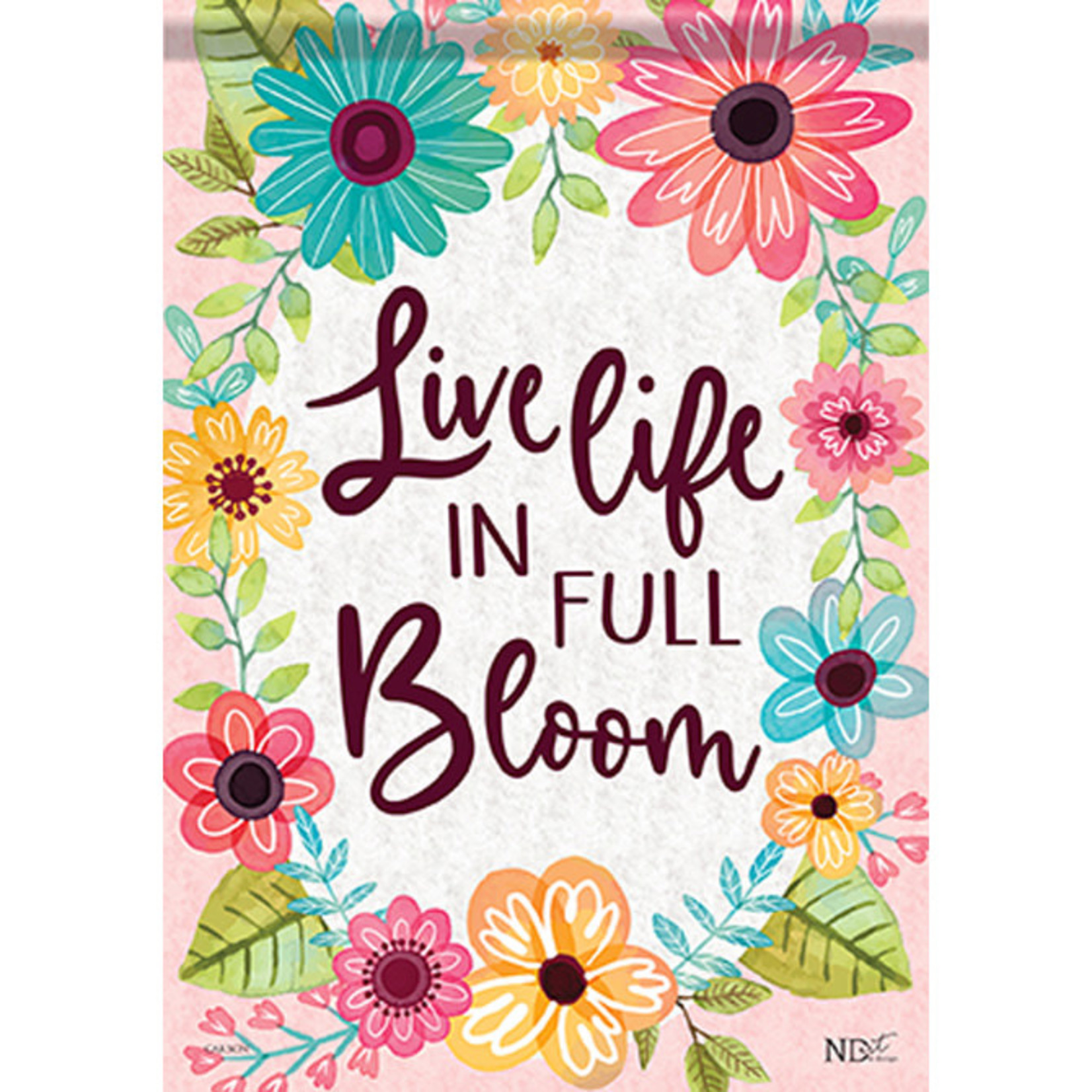 Carson "Full Bloom" Shimmer Garden Flag