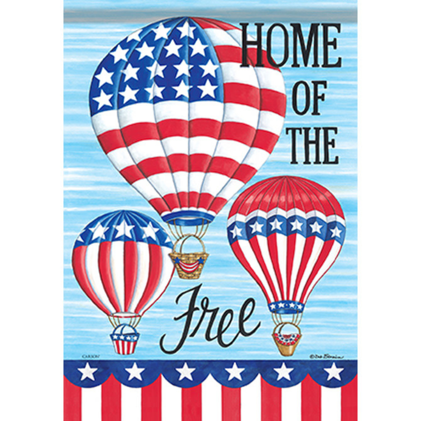 Carson "Patriotic Balloons" Dura Soft™ Garden Flag