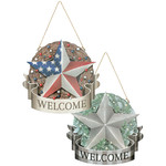 Carson "Patriotic/Farmhouse Star" Reversible Decor CLOSEOUT