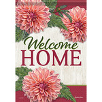 Carson "Pink Dahlias" Dura Soft™ Garden Flag