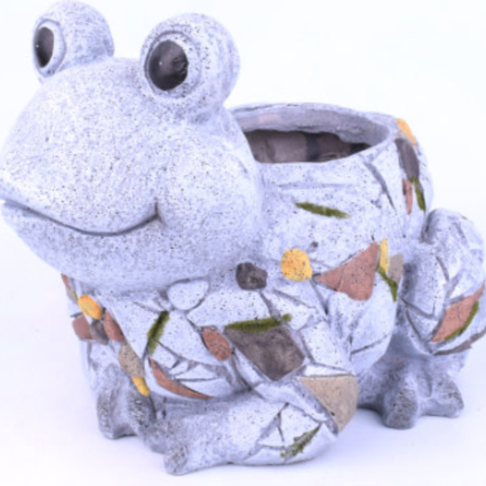 MIZE GREENHOUSE & GARDEN SUPPLY 9.25"H MOSAIC FROG PLANTER