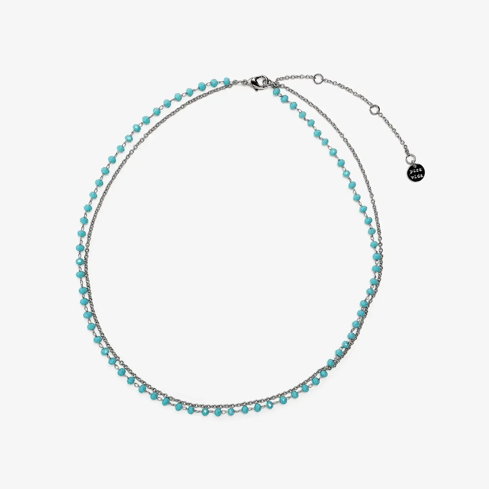 PURAVIDA PURAVIDA NEON ROSARY CHOKER