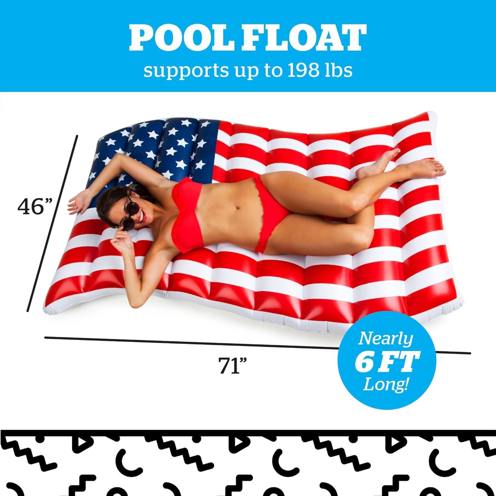 AQUA LEISURE BIGMOUTH INFLATABLE GIANT WAVING FLAG
