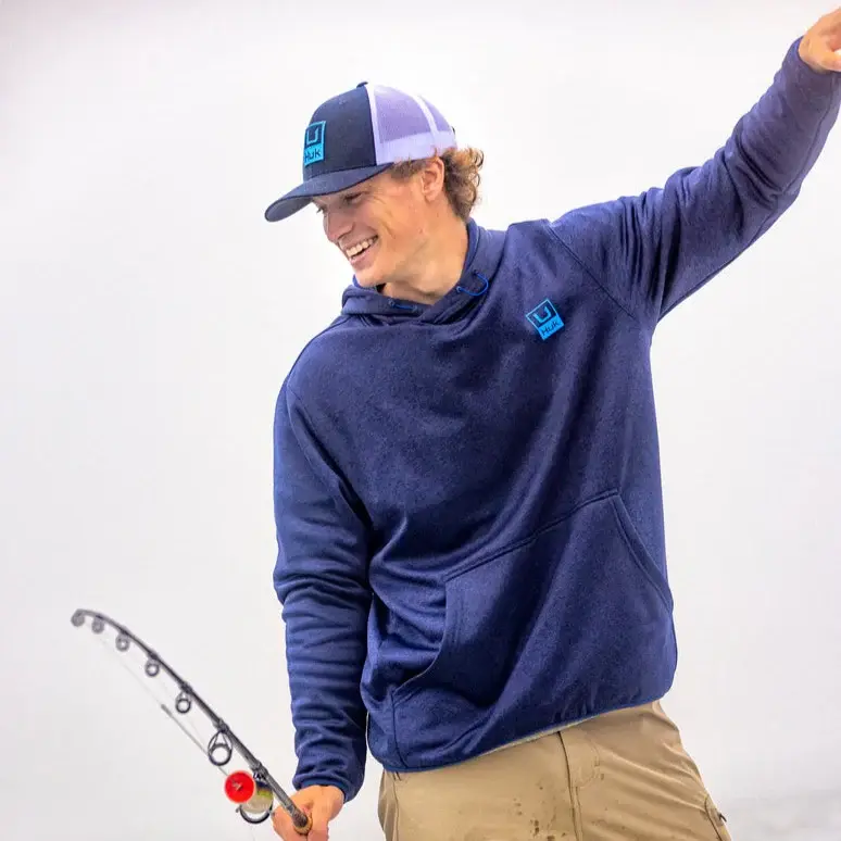 HUK HUK D UP PERFORMANCE FLEECE HOODIE Your Boat Club
