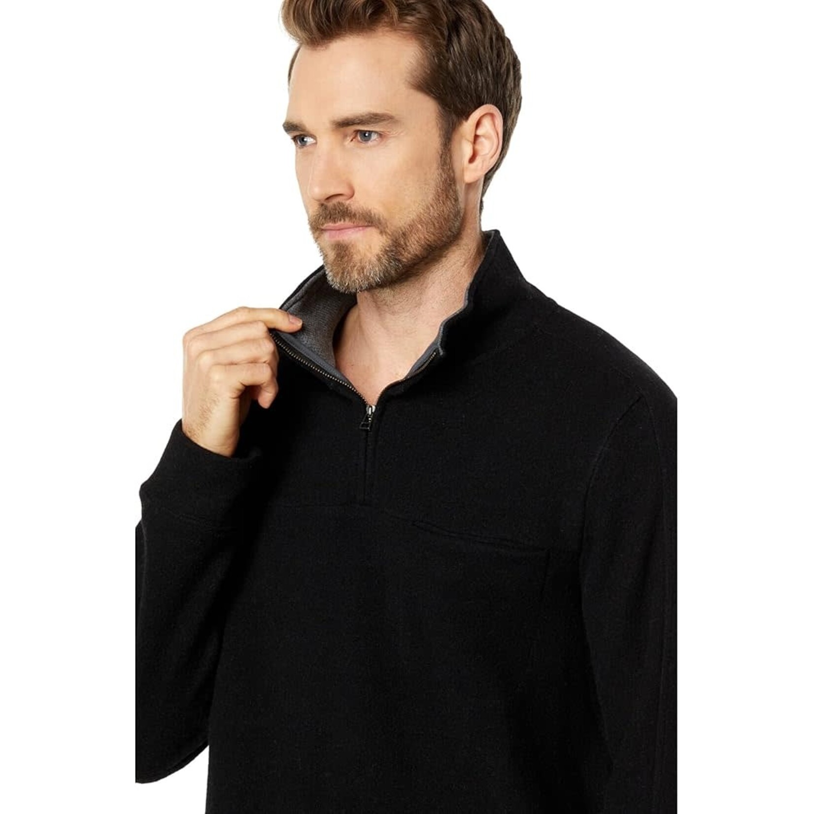 Toad & Co TOAD & CO KENNICOTT 1/4 ZIP SWEATER BLK