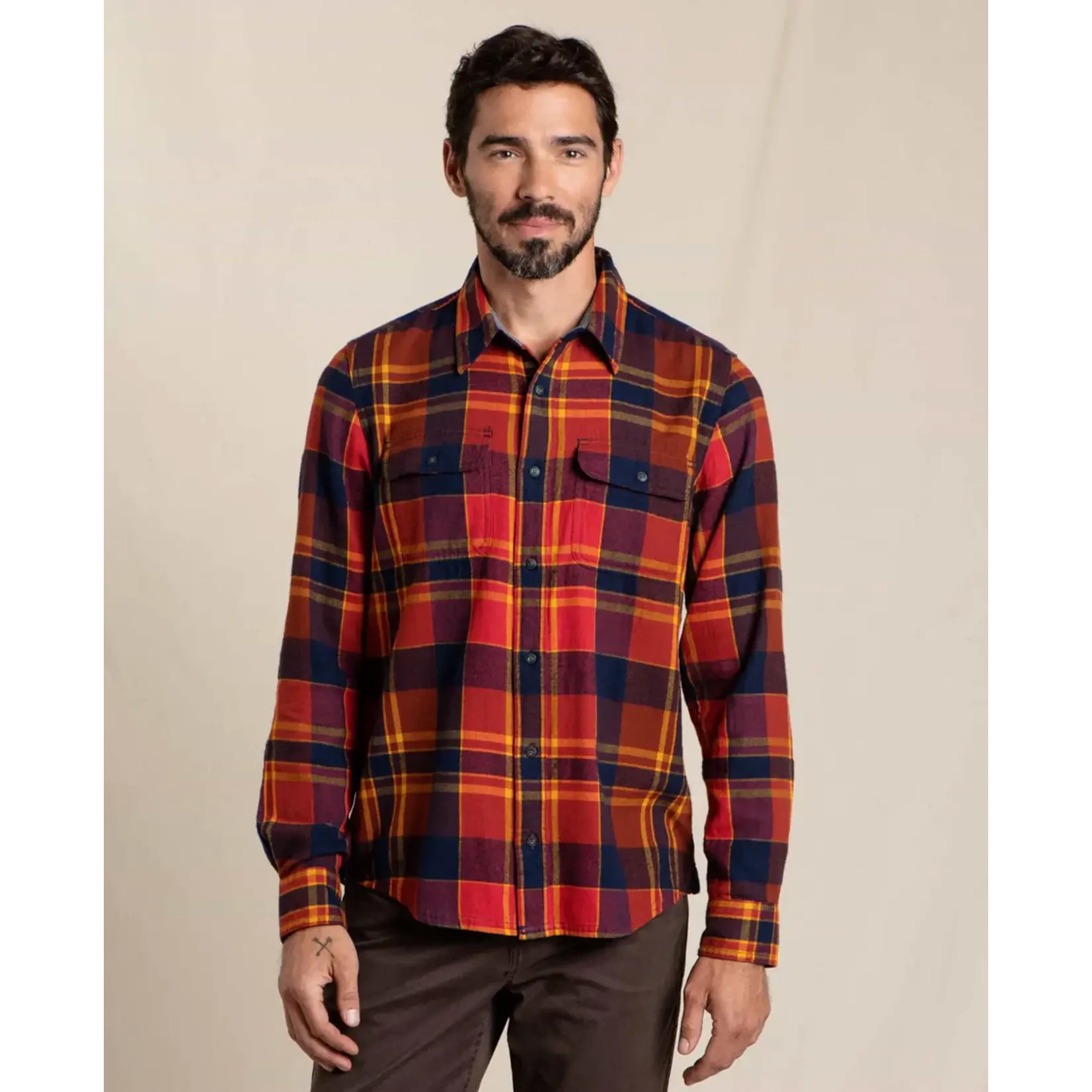 Toad & Co TOAD & CO INDIGO FLANNEL LS SHIRT CANOE