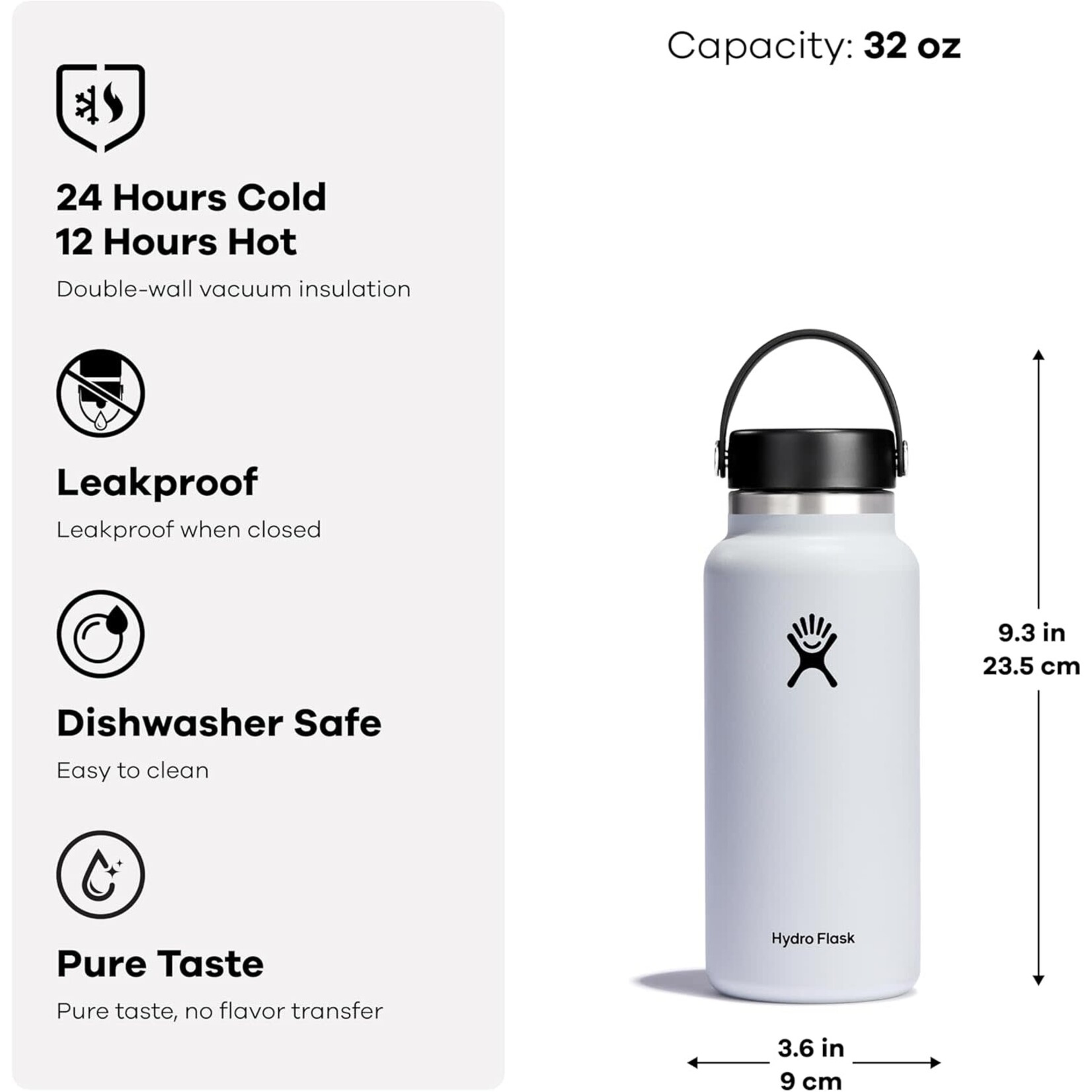Hydro Flask HYDRO FLASK 32 OZ WIDE FLEX CAP LUPINE