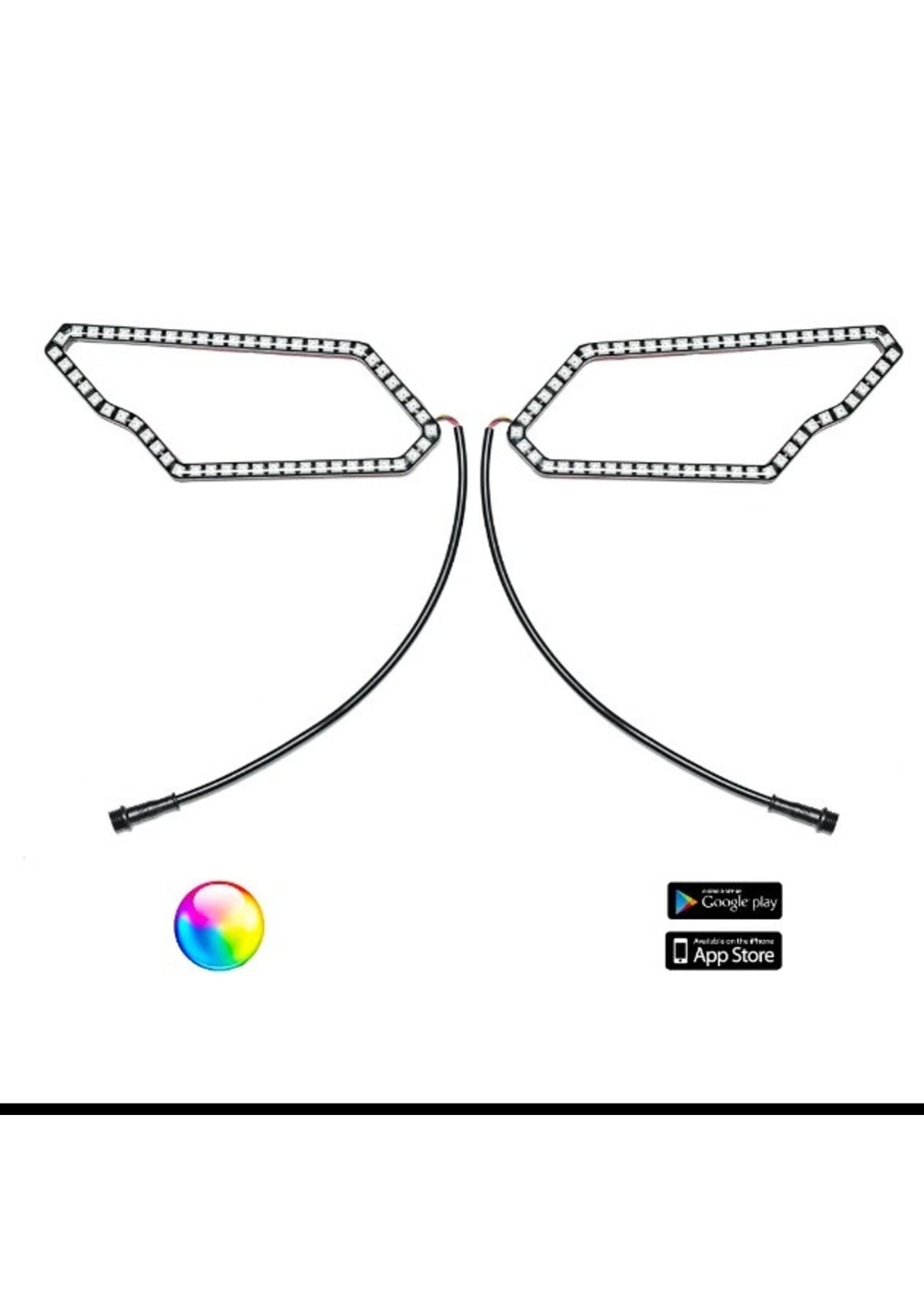 5150 Whips 5150 Whips 187 Style Can-Am Halos with Control Harness