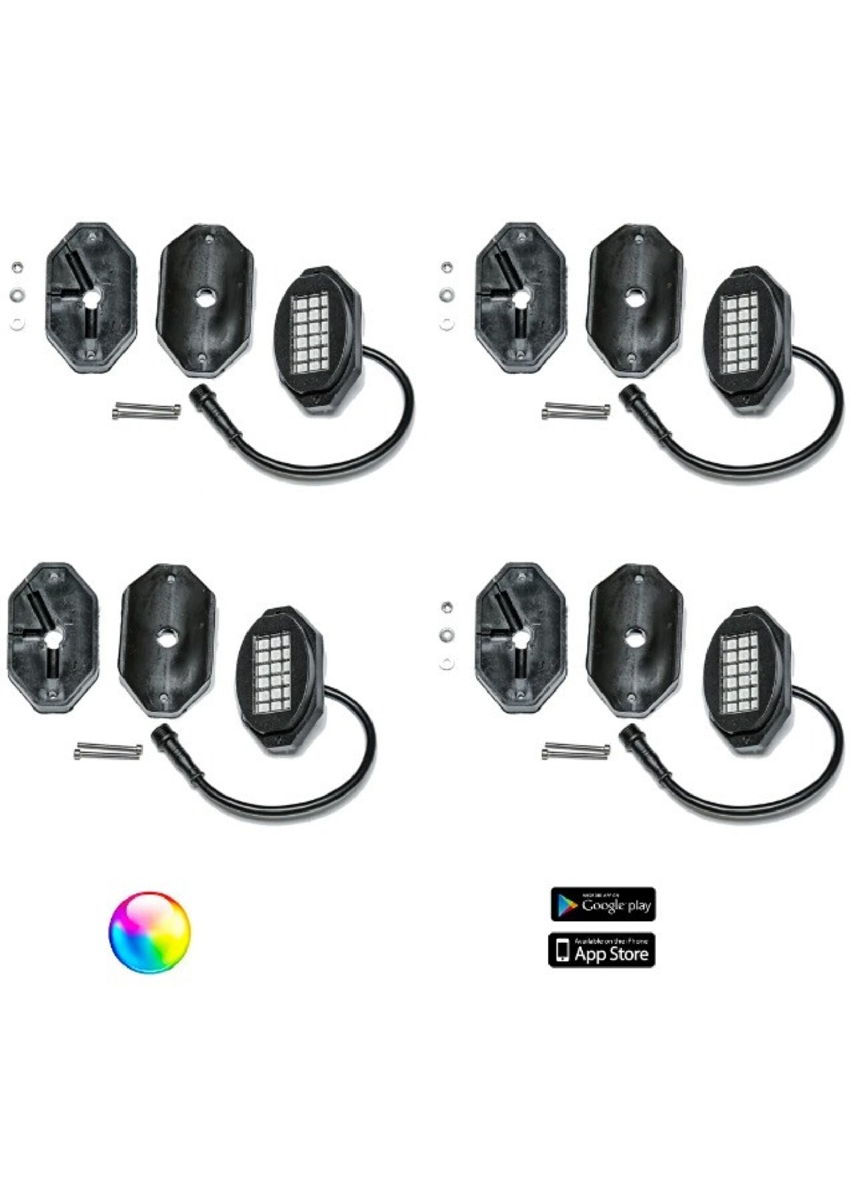 5150 Whips 5150 Whips 187 Style Rock Lights with Control Harness