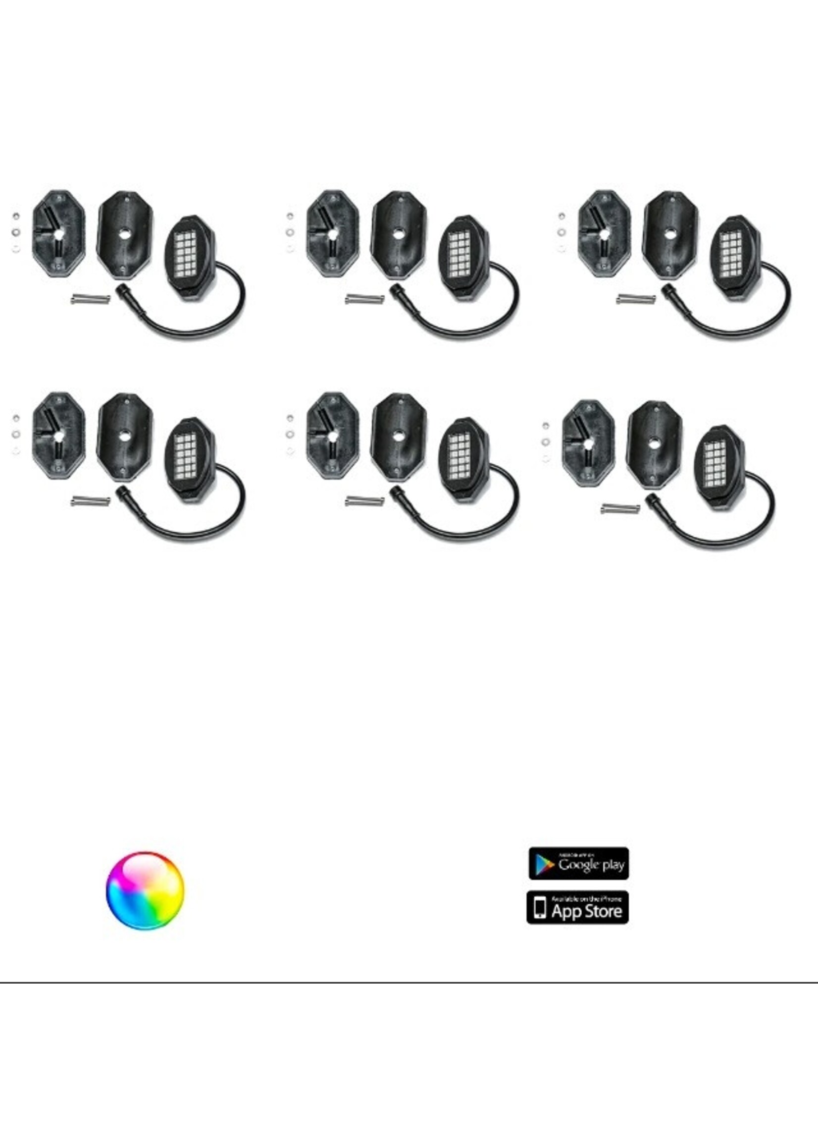 5150 Whips 5150 Whips 187 Style Rock Lights with Control Harness