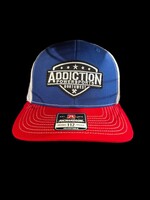 Addiction Powersports NW Red White and Blue Trucker hat