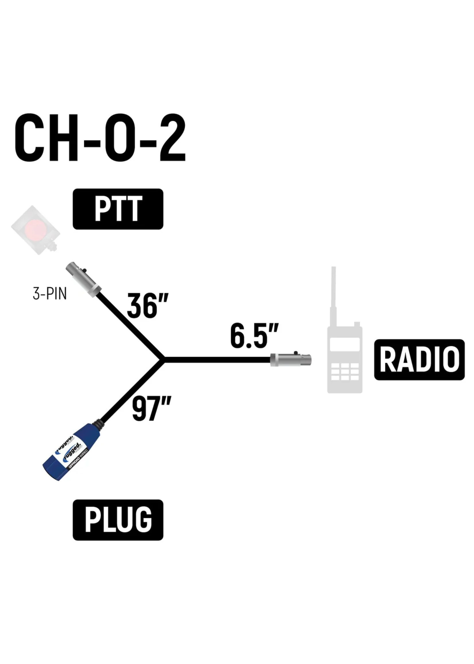 Rugged Radios Rugged Radios Single Seat OFFROAD Short Course Car Harness (Sold Without Radio Jumper)