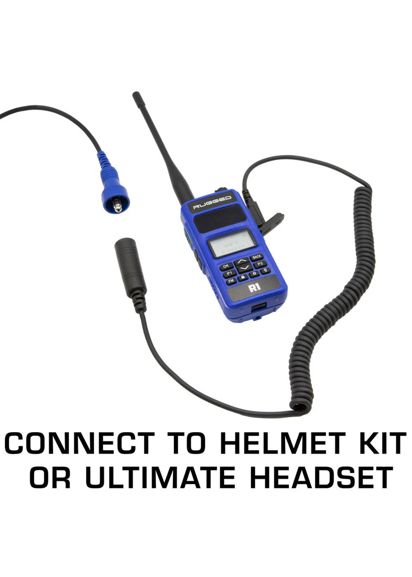 Rugged Radios Rugged Radios OFFROAD Headset / Helmet Coil Cord Cable for Rugged Radios and Kenwood Radios