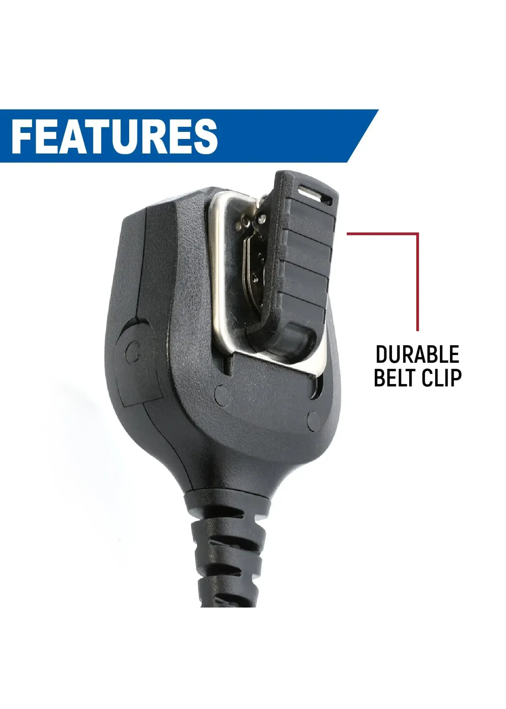 Rugged Radios Hand Speaker Mic Waterproof for Handheld Radios