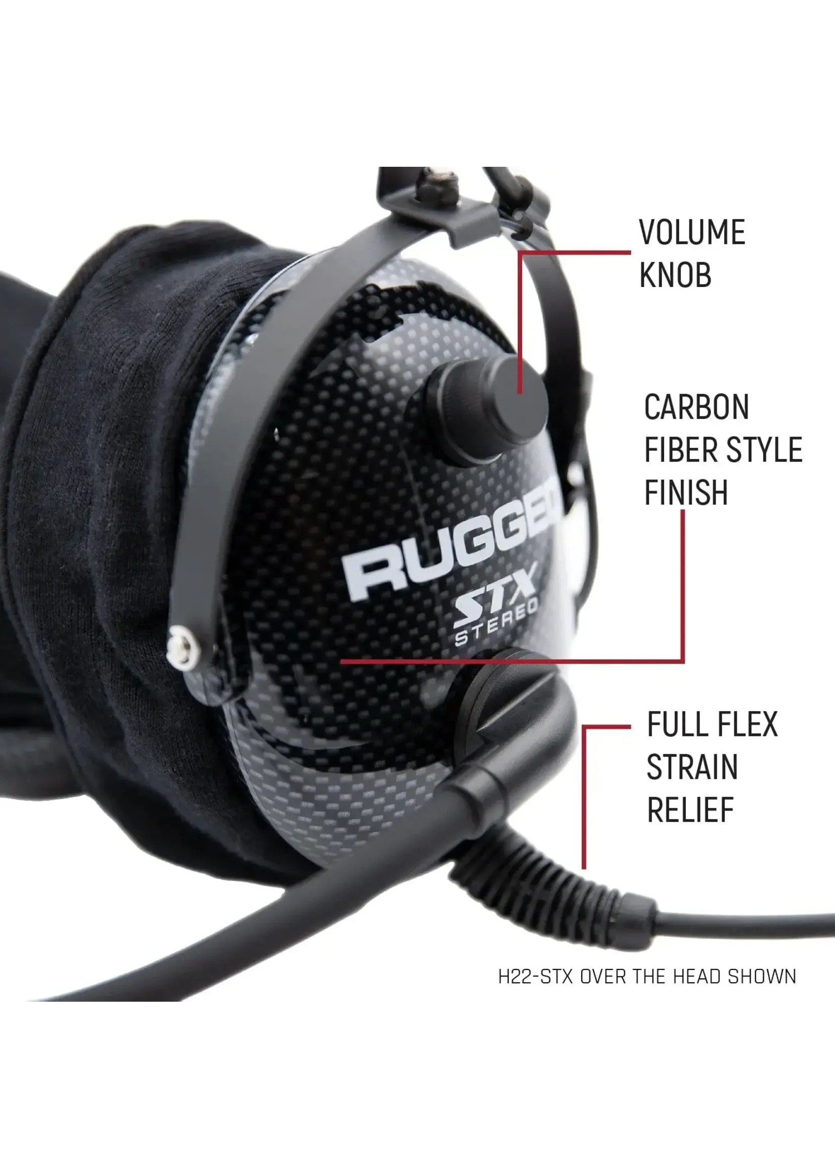 Rugged Radios Rugged Radios ULTIMATE HEADSET for STEREO and OFFROAD Intercoms