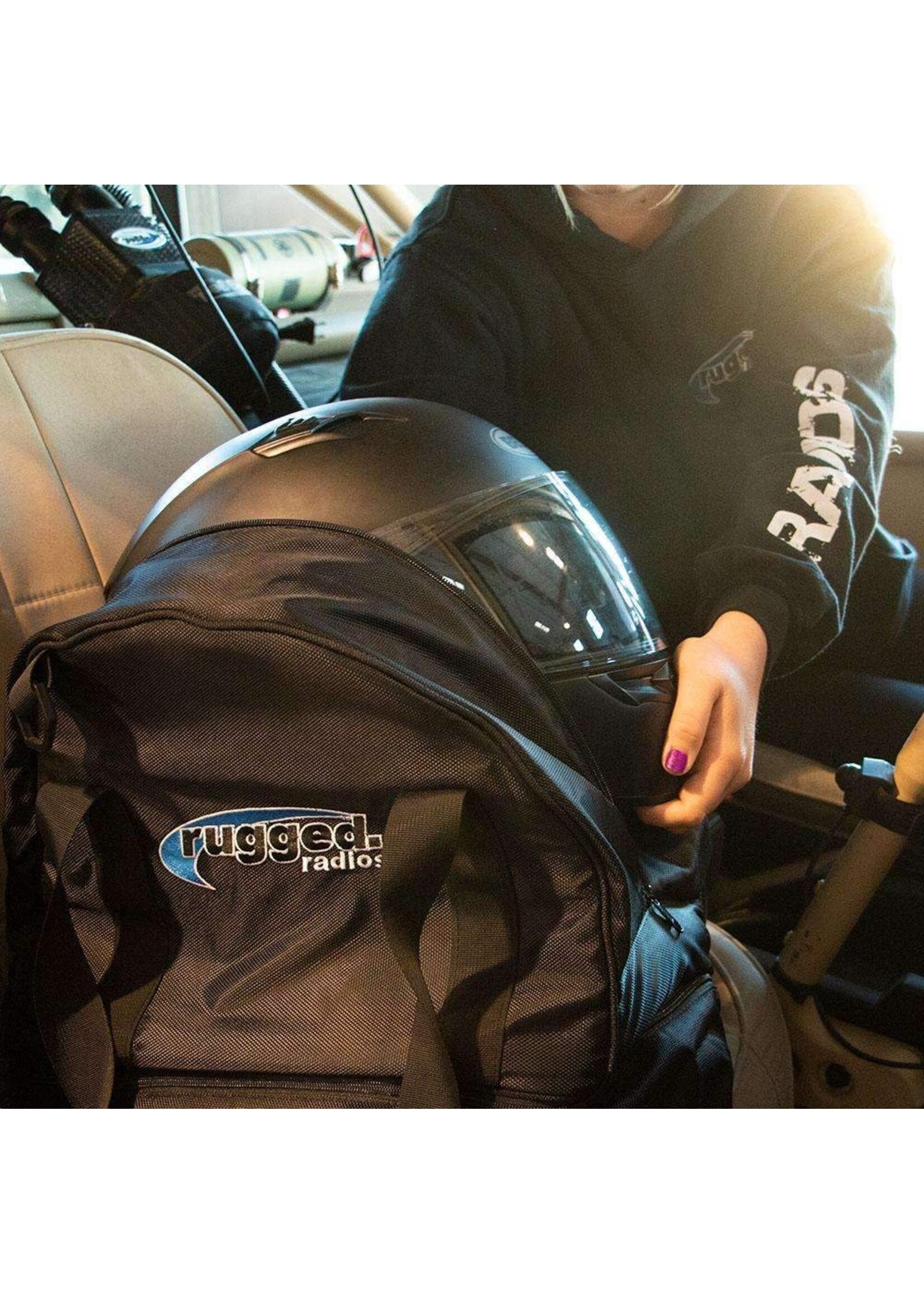 Rugged Radios Rugged Radios Helmet bag with bottom Storage Compartment