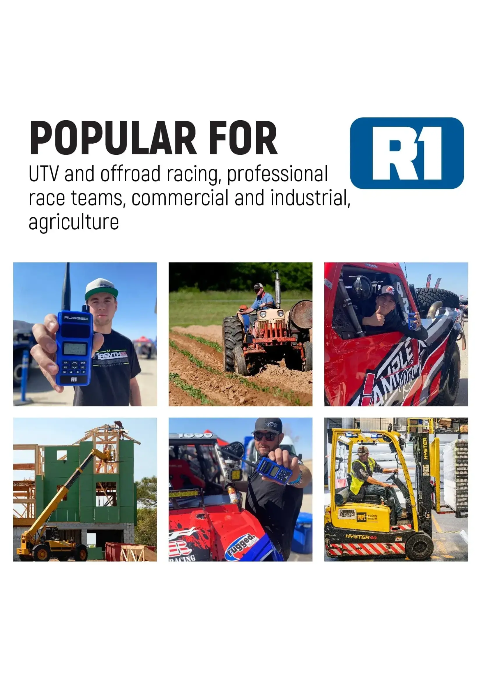 Rugged Radios Rugged Radios R1 Business Band Two Way Handheld Radio
