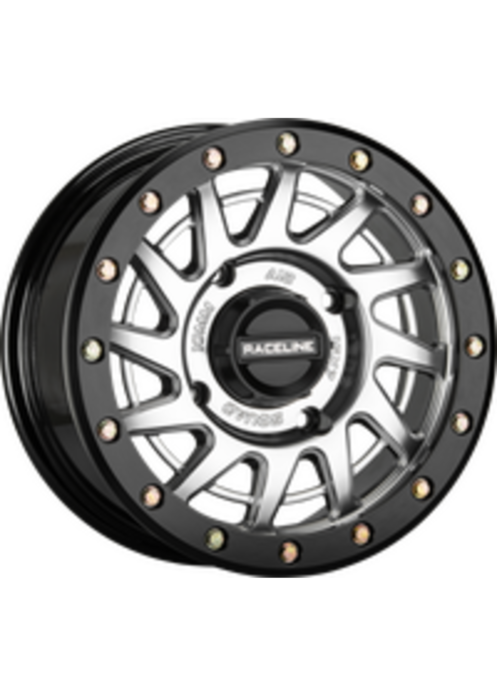 Raceline SQUAD BDLK WHEEL 15X7 4/137 10mm offset HYPER SILVER