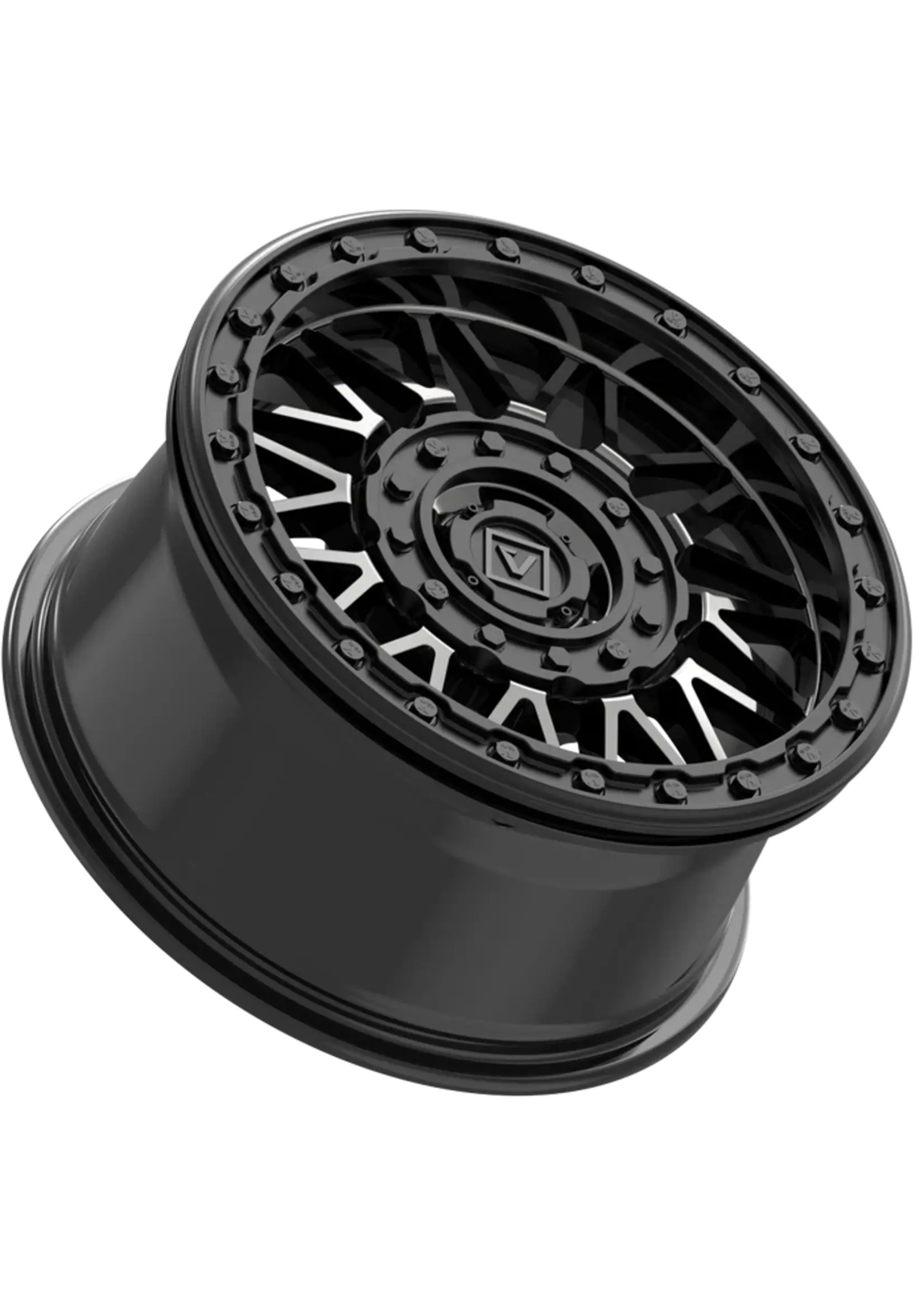 Valor Offroad Valor V08 Dark Tint Beadlocks 15x7   4x137  4x156