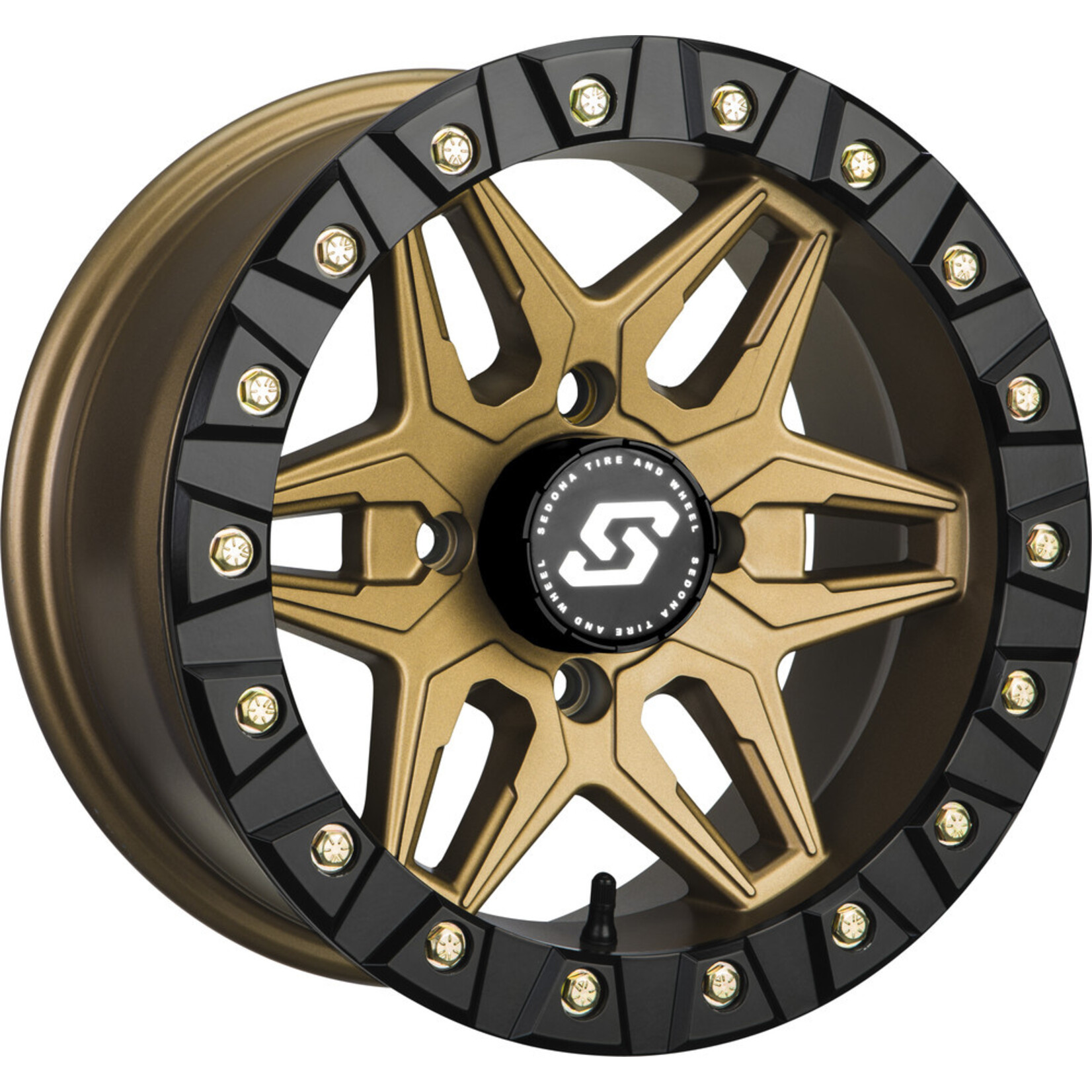 Sedona Tire and Wheel Sedona Split 6 Beadlock Wheel 14X7 4x156  BRONZE