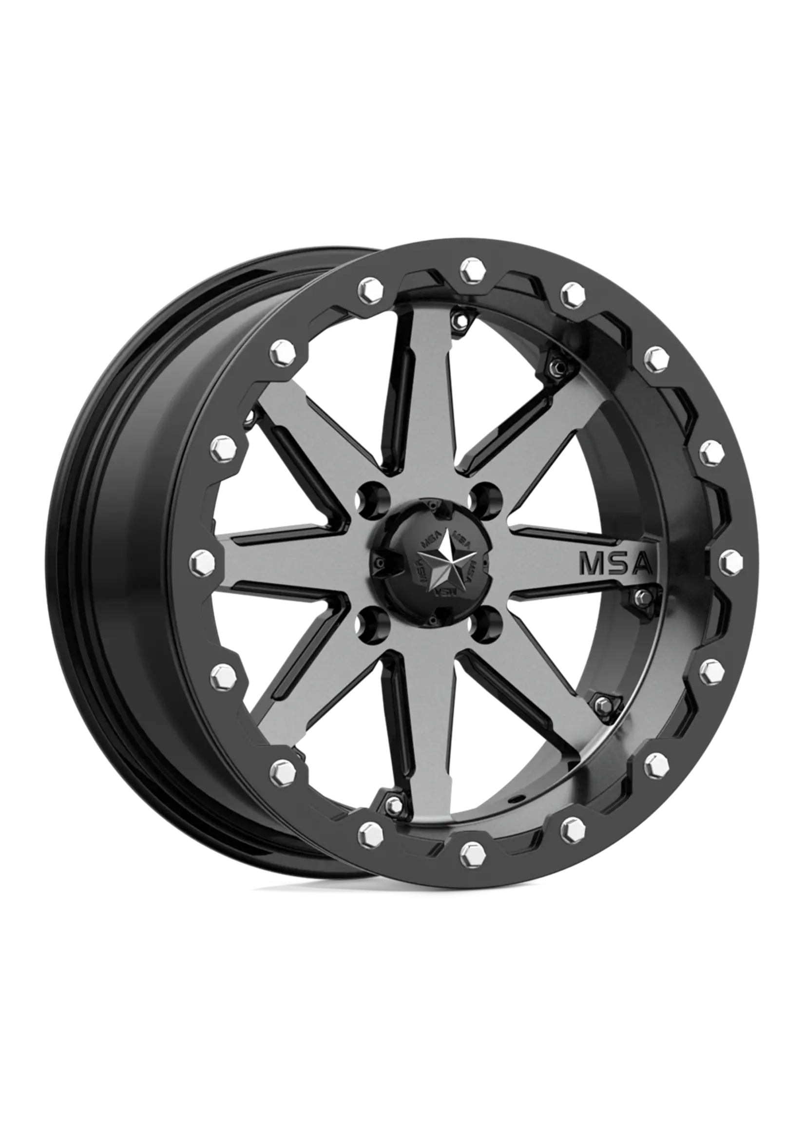 MSA Offroad M21 LOK 14X10 4X110 CHARCOAL TINT -10MM