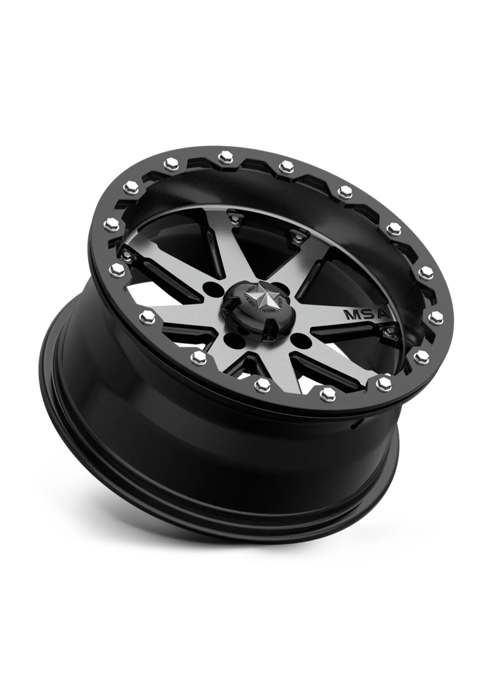 MSA Offroad M21 LOK 14X10 4X110 CHARCOAL TINT -10MM