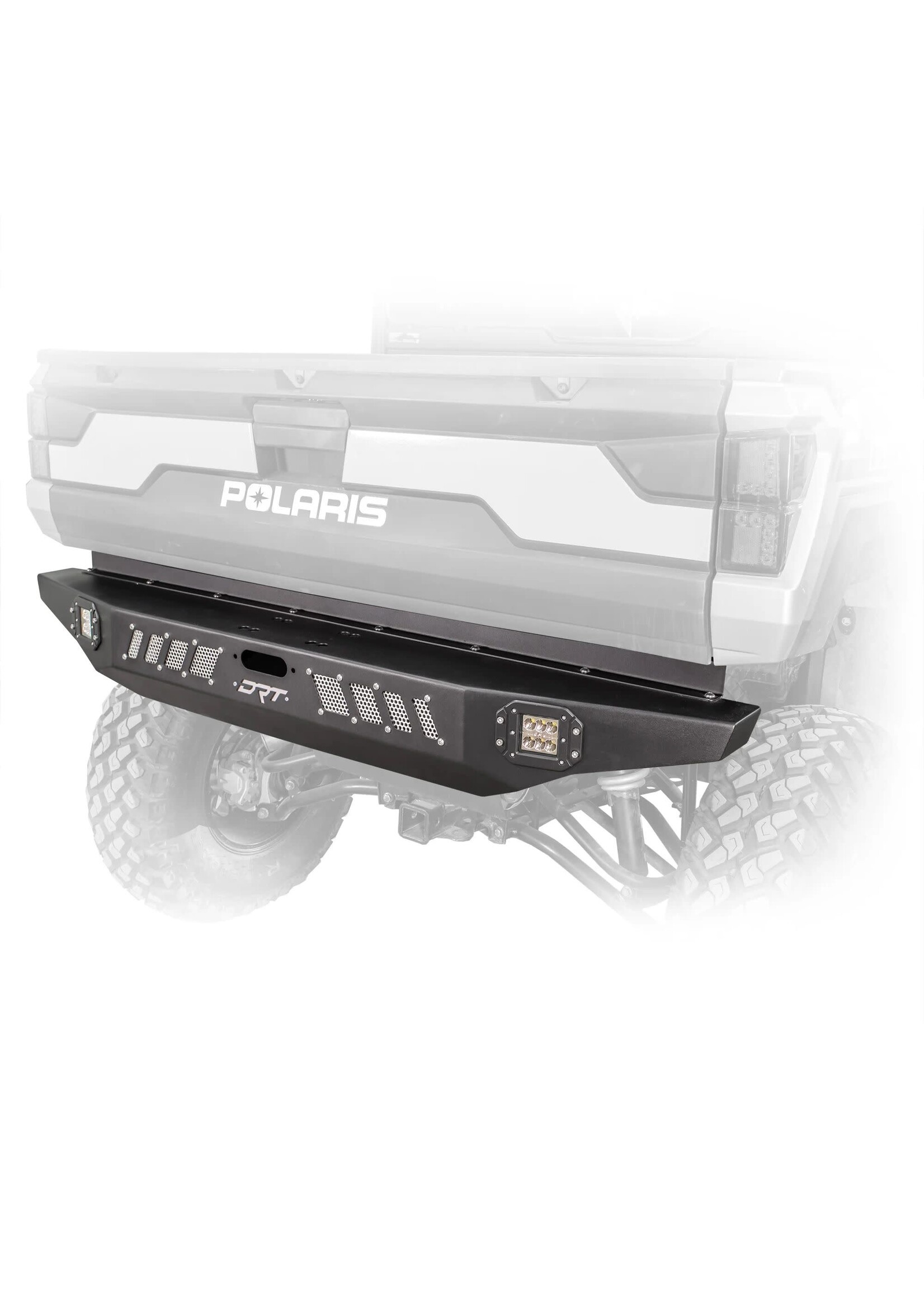 DRT Motorsports DRT Motorsports Rear Winch Bumper with LED Lights for Ranger XP Black