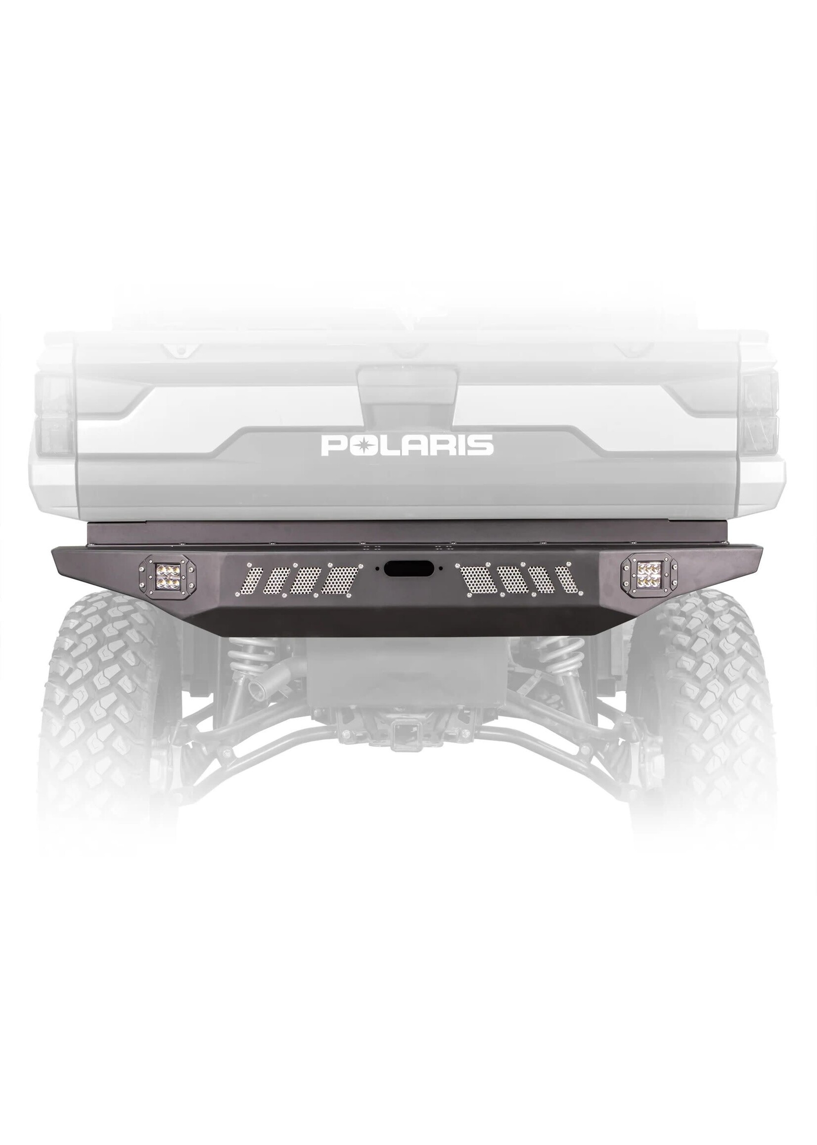 DRT Motorsports DRT Motorsports Rear Winch Bumper with LED Lights for Ranger XP Black