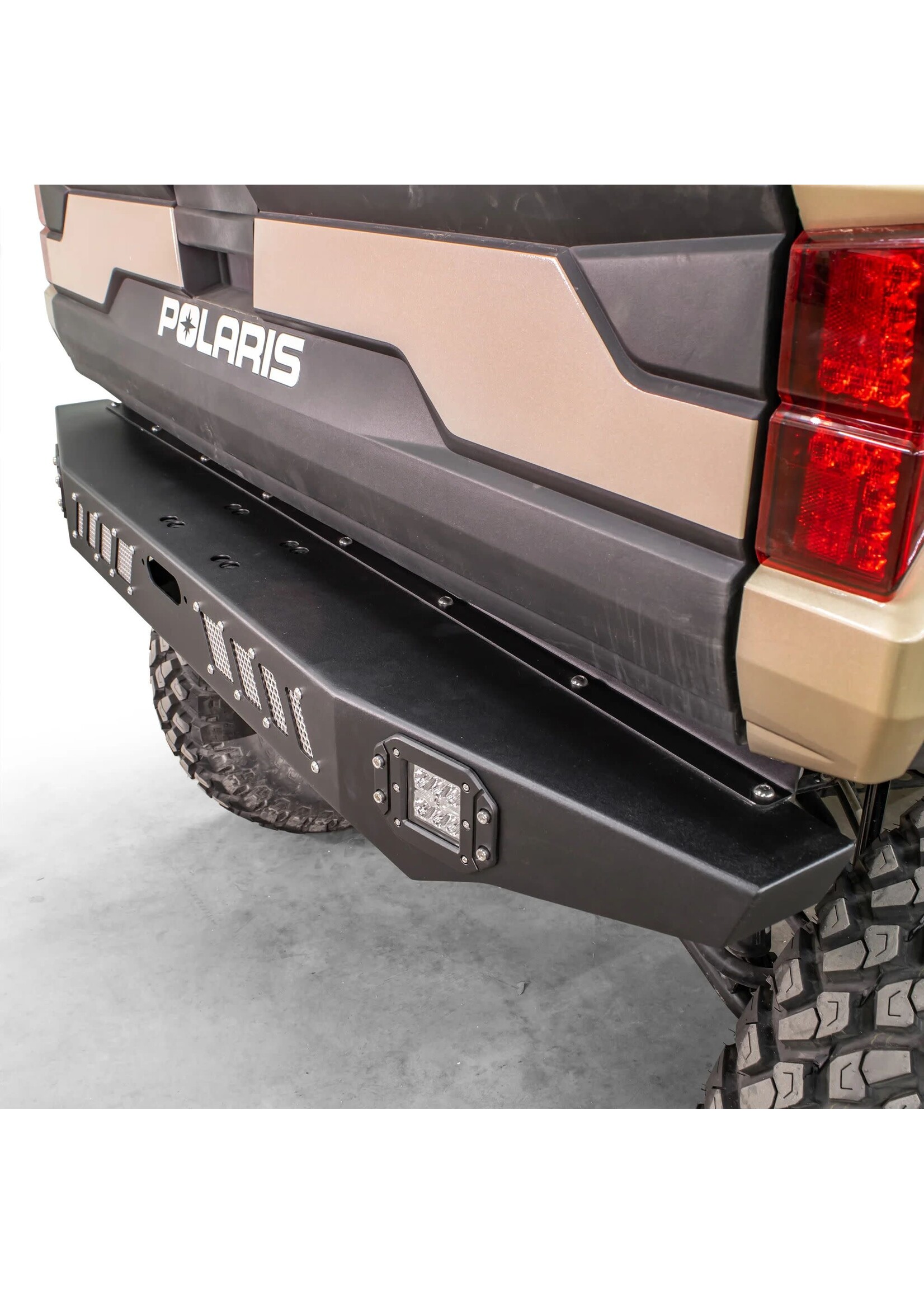 DRT Motorsports DRT Motorsports Rear Winch Bumper with LED Lights for Ranger XP Black