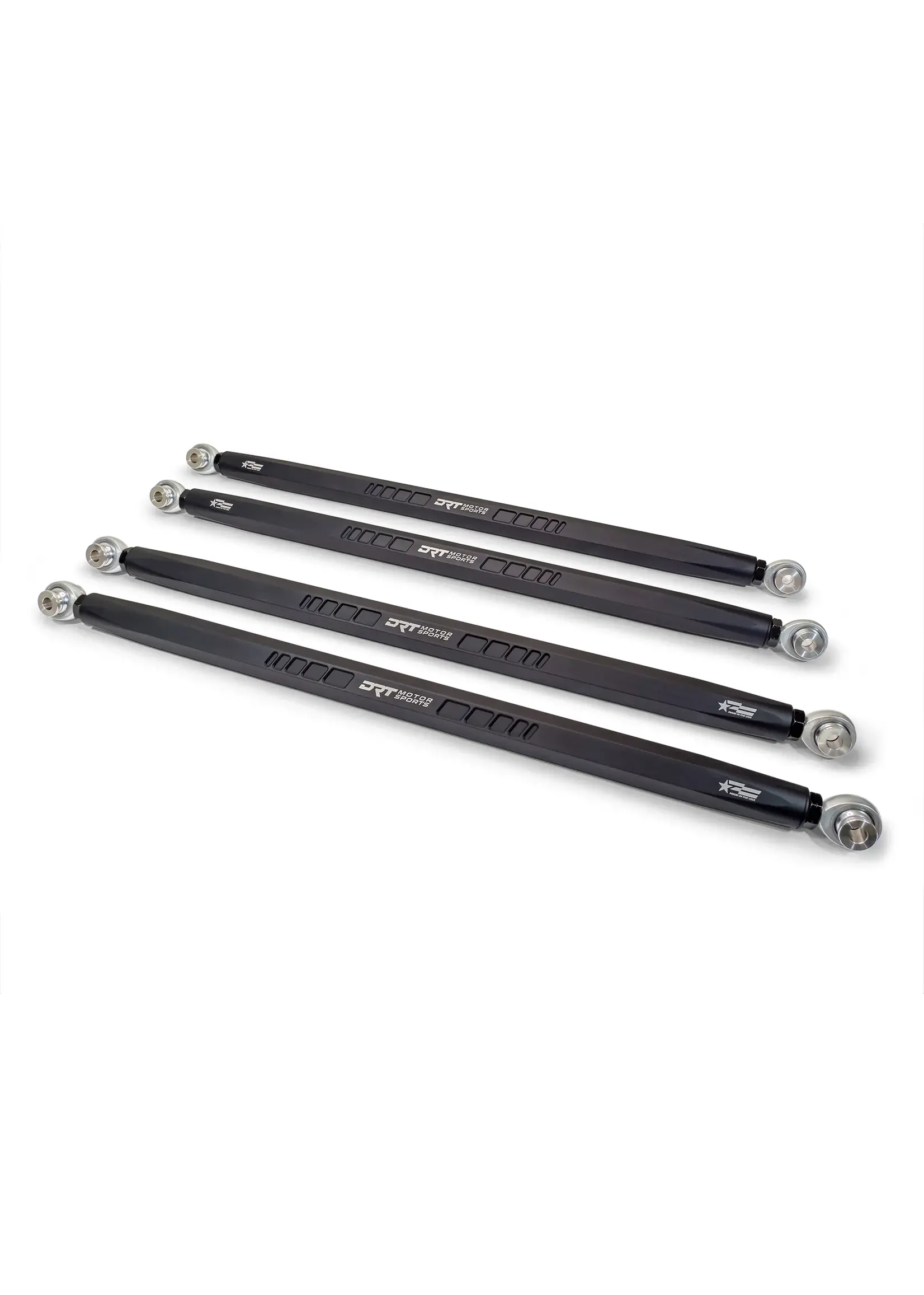 DRT Motorsports DRT Motorsports Straight Hex Bar Radius Rod Set, Black - Polaris Pro/Turbo R Platform