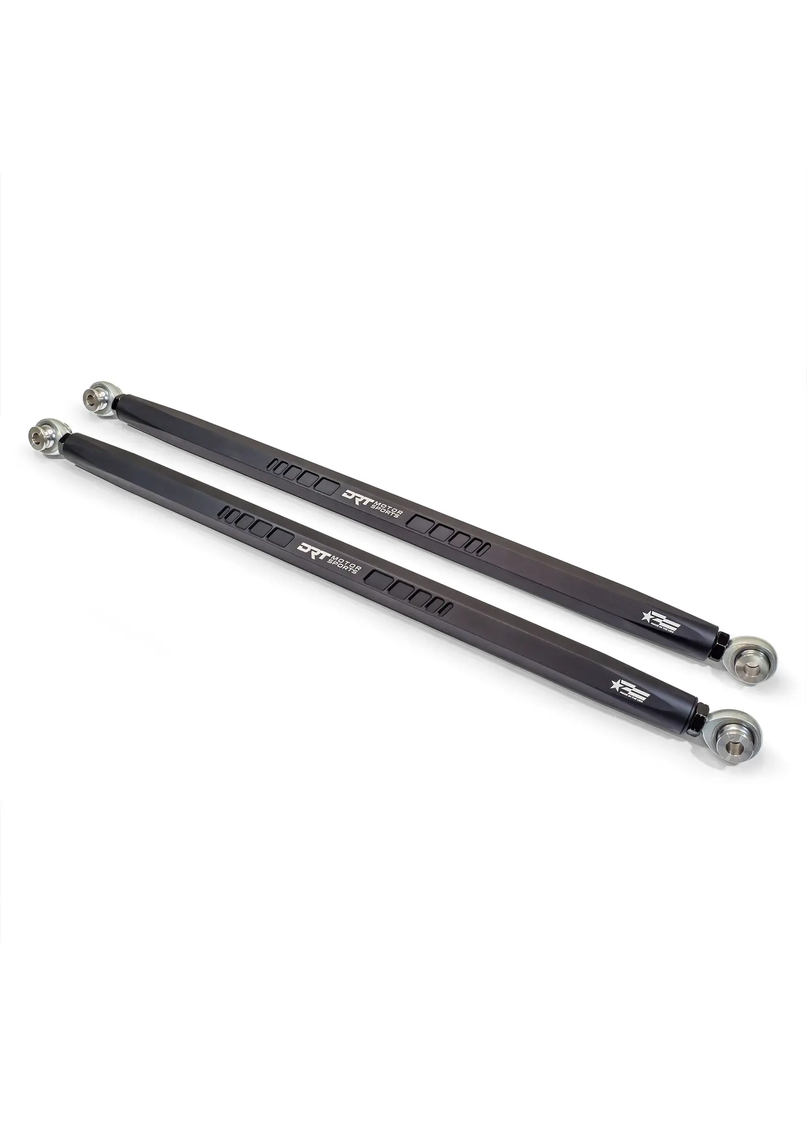 DRT Motorsports DRT Motorsports Straight Hex Bar Radius Rod Set, Black - Polaris Pro/Turbo R Platform
