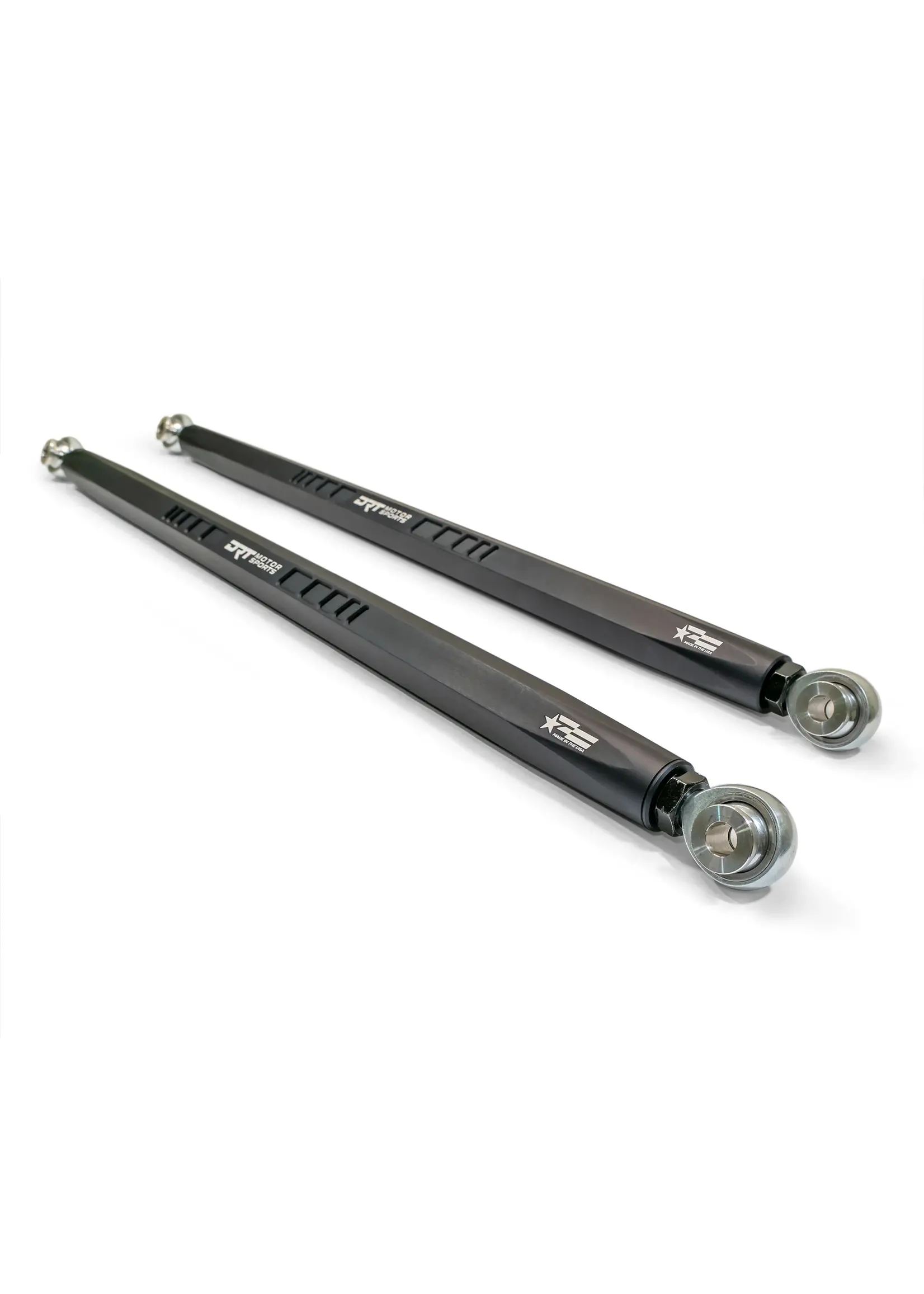 DRT Motorsports DRT Motorsports Straight Hex Bar Radius Rod Set, Black - Polaris Pro/Turbo R Platform