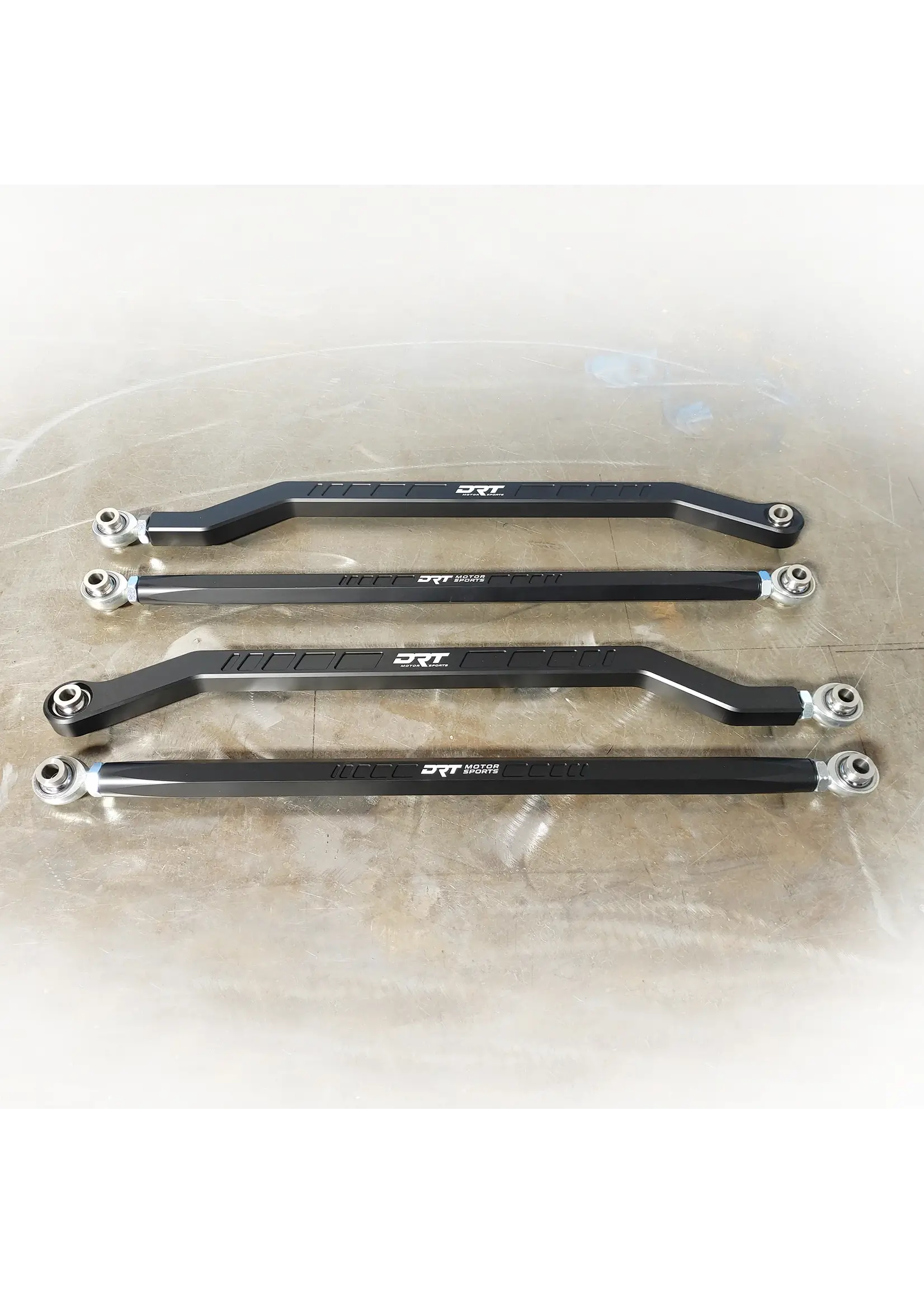 DRT Motorsports DRT Motorsports Billet Aluminum High Clearance Radius Rod Set, Black for Pro R / Turbo R