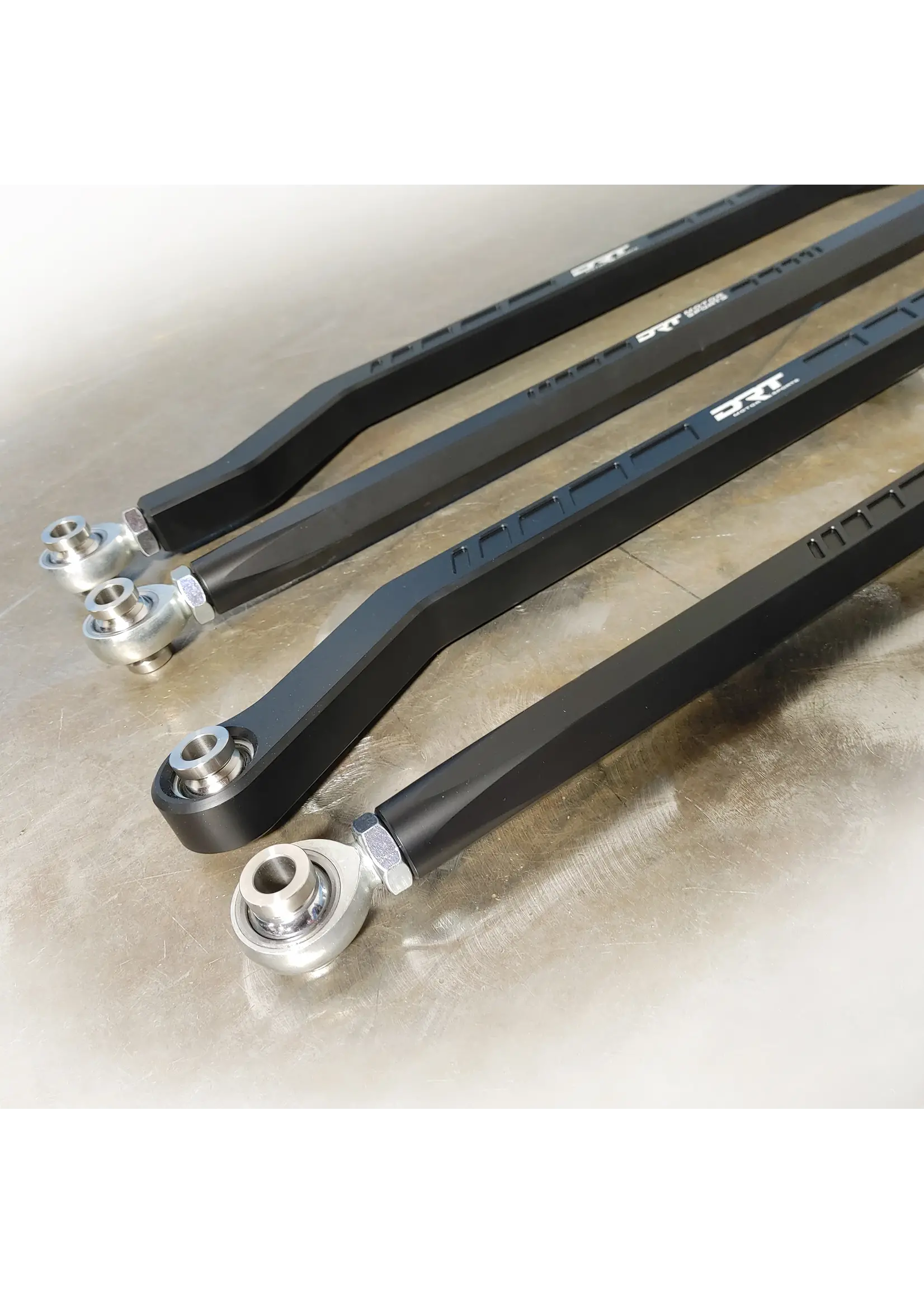 DRT Motorsports DRT Motorsports Billet Aluminum High Clearance Radius Rod Set, Black for Pro R / Turbo R