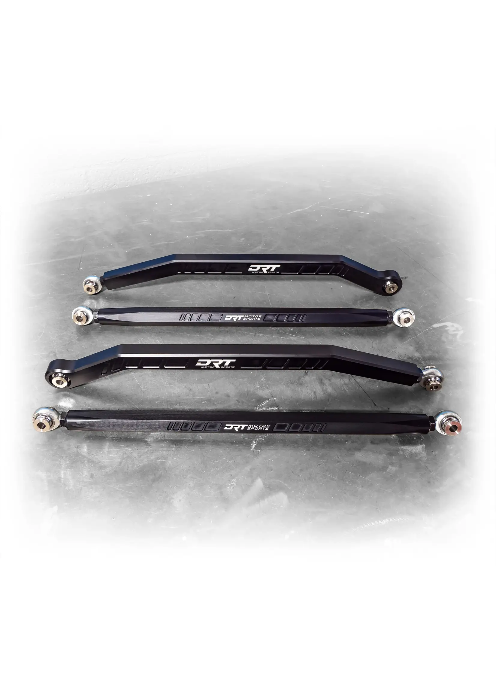 DRT Motorsports DRT Motorsports Billet Aluminum High Clearance Radius Rod Set, Black for 2020+ Polaris Pro XP/4 (64")