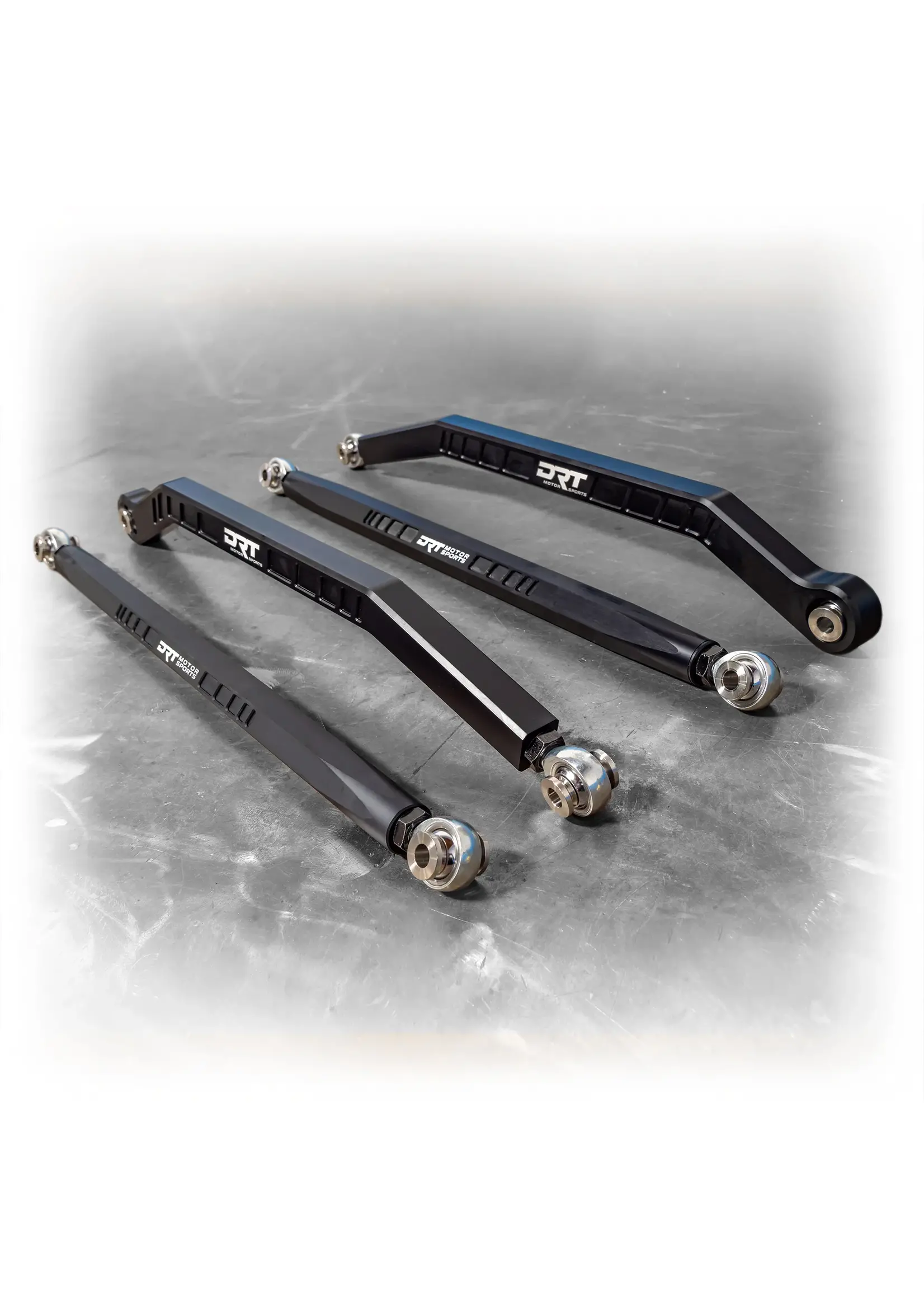 DRT Motorsports DRT Motorsports Billet Aluminum High Clearance Radius Rod Set, Black for 2020+ Polaris Pro XP/4 (64")