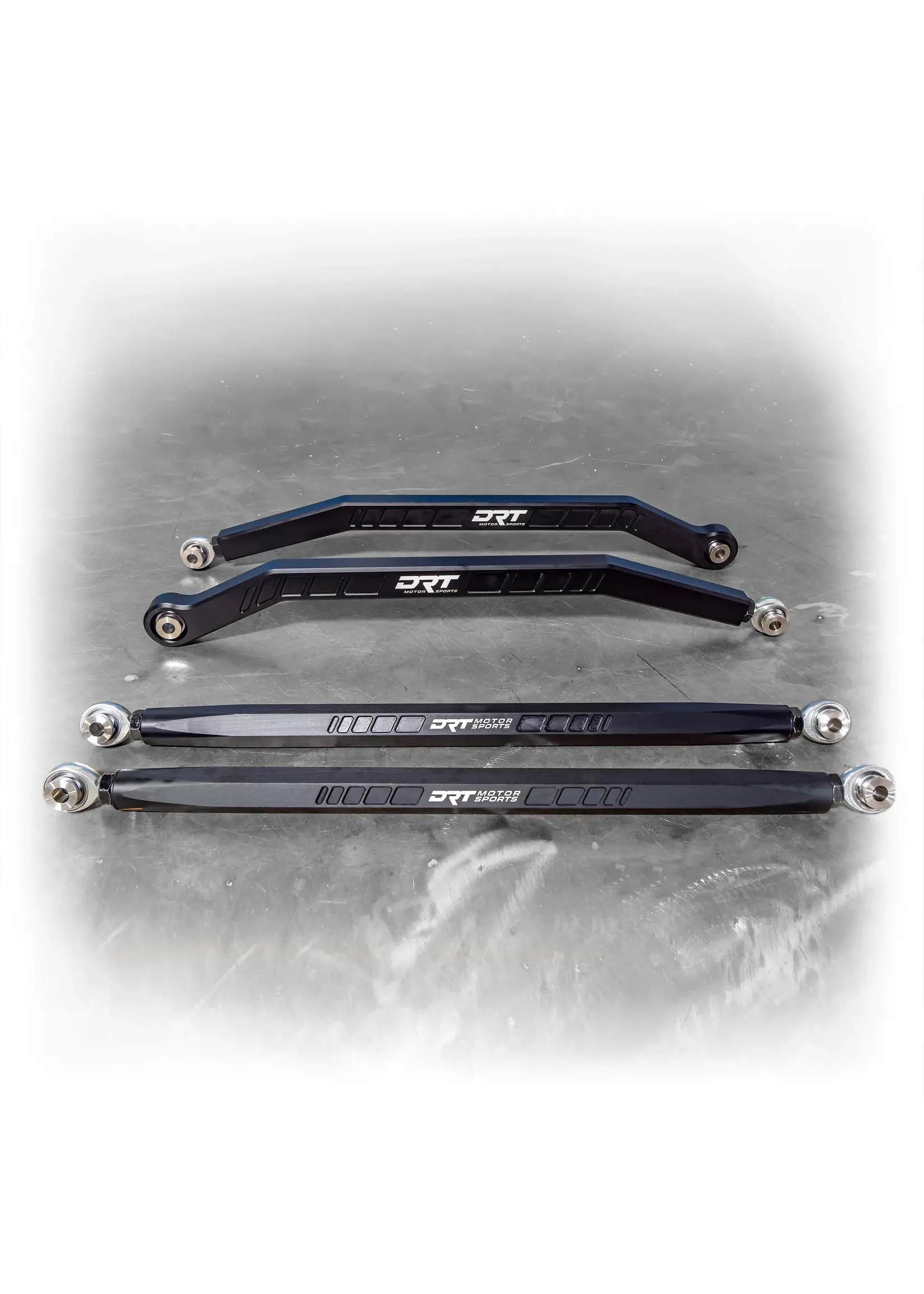 DRT Motorsports DRT Motorsports Billet Aluminum High Clearance Radius Rod Set, Black for 2020+ Polaris Pro XP/4 (64")