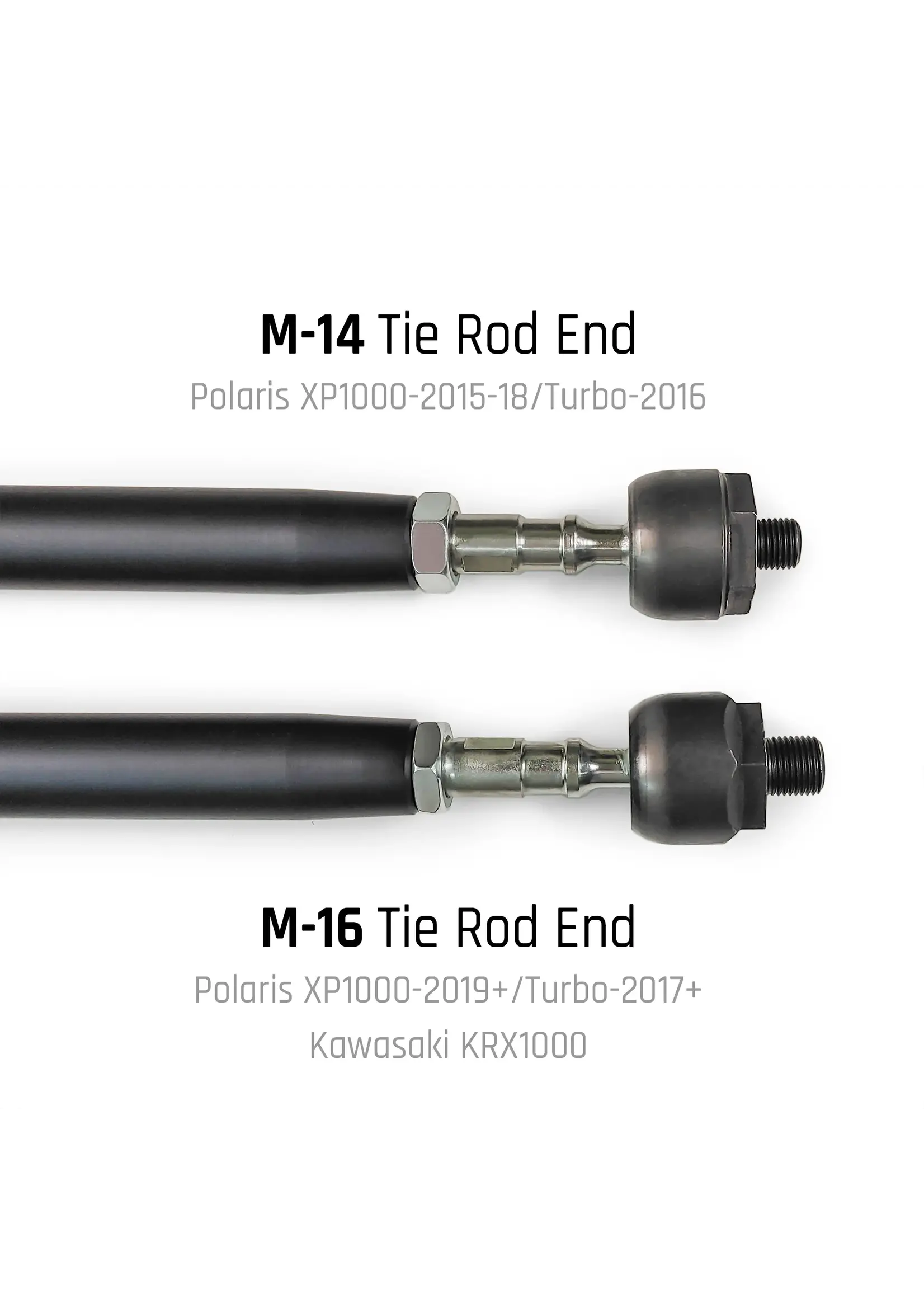 DRT Motorsports DRT Motorsports HD Billet Aluminum Tie Rod Kit, (M16 Rack),  Polaris '19+ XP1000/4, '17+ XP Turbo/4