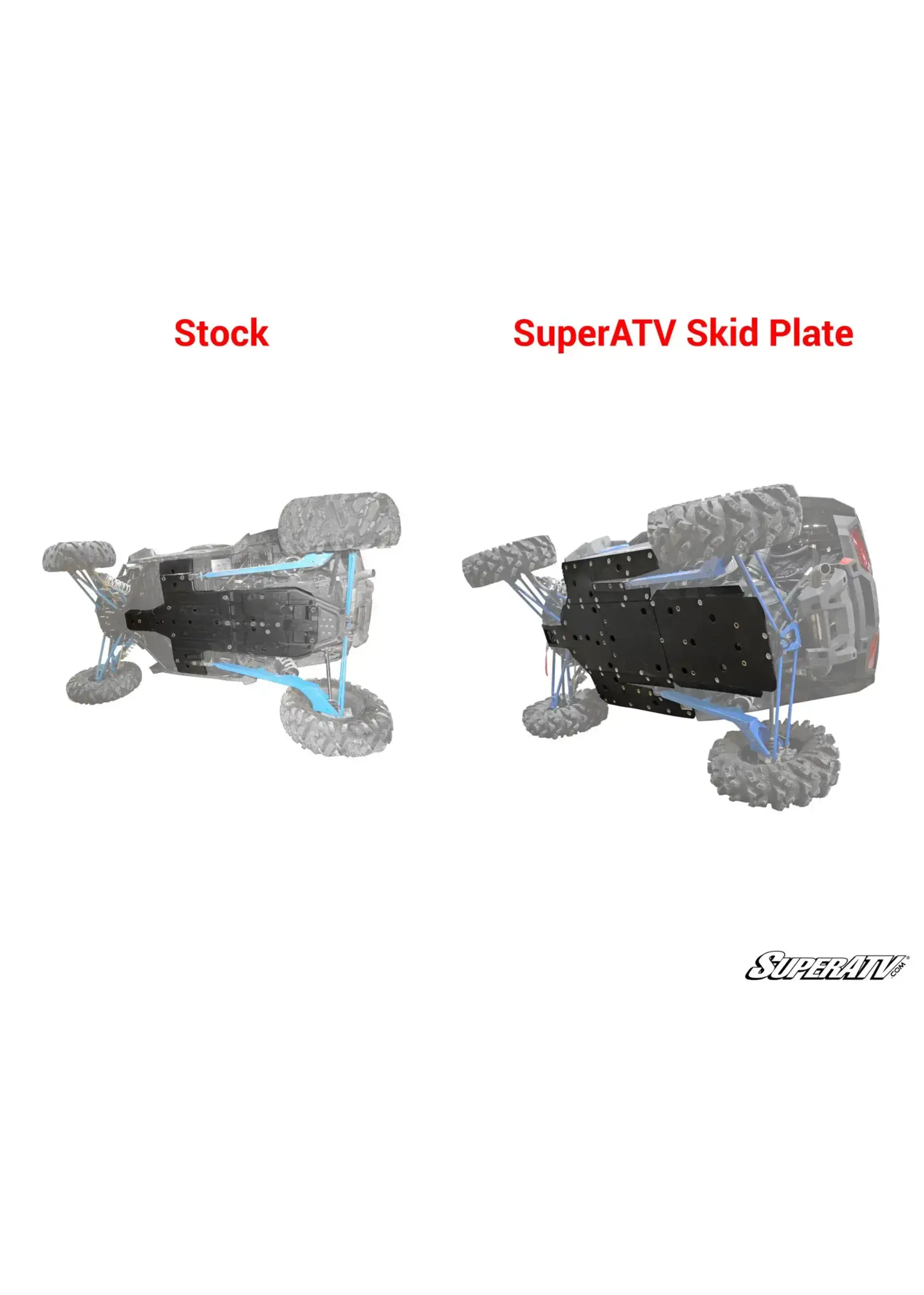 Super Atv Polaris XP1000 Full Skid Plate (Comes in 2 Boxes)