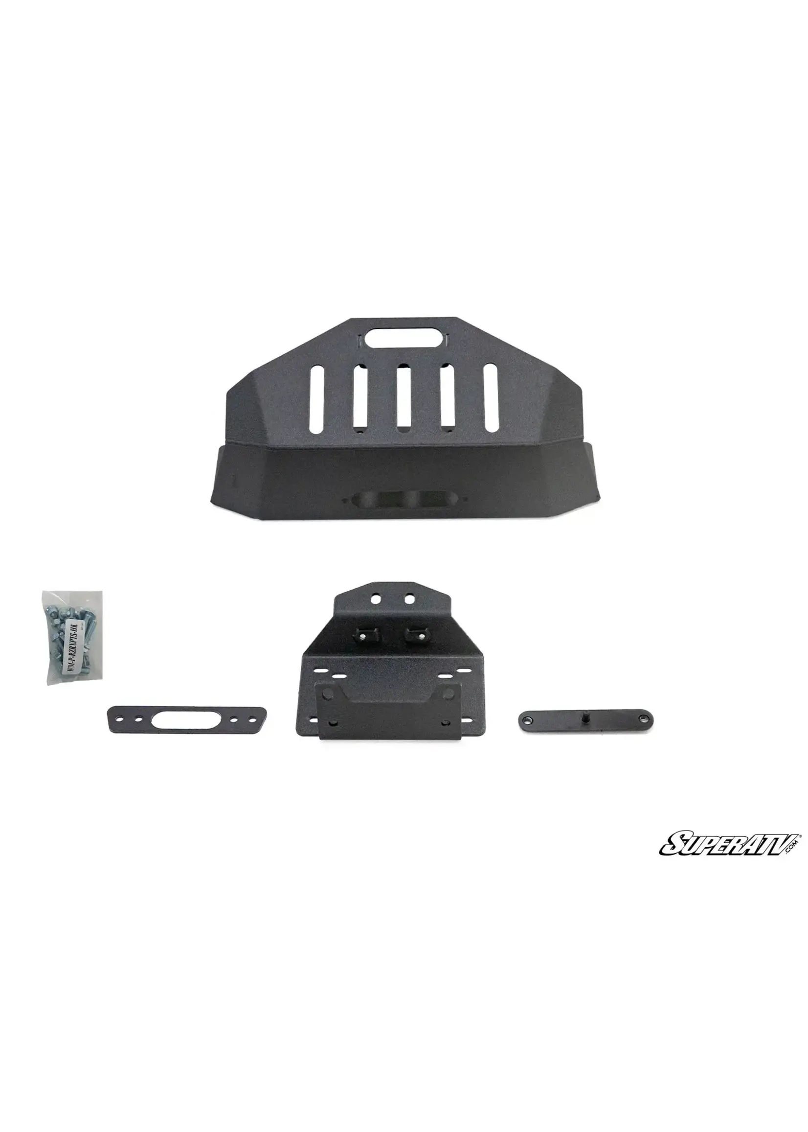 SuperATV  Winch Mount with OEM Bumper for RZR Turbo S