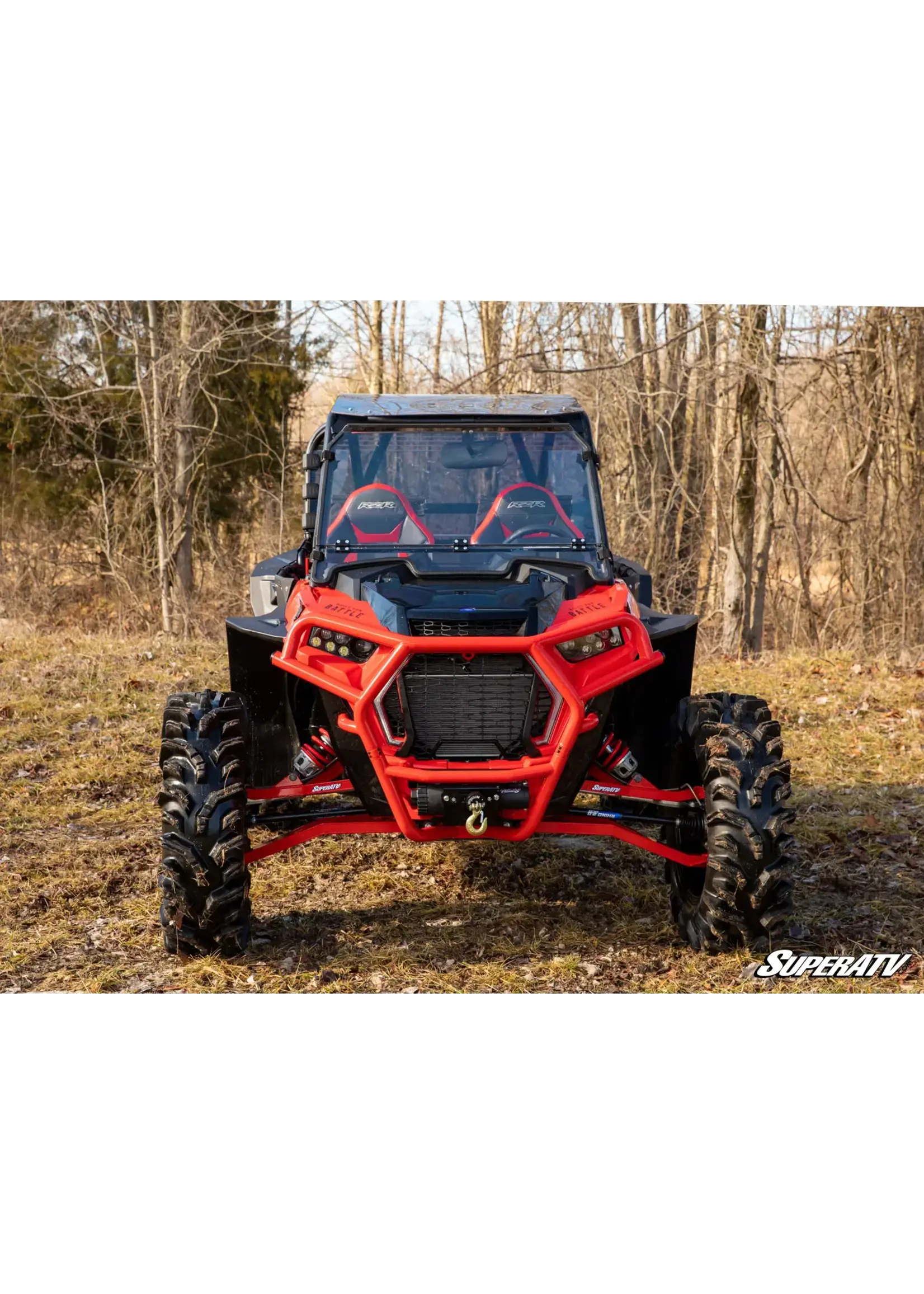 SuperATV Winch Bumper and Mount for Polaris RXR XP Turbo S