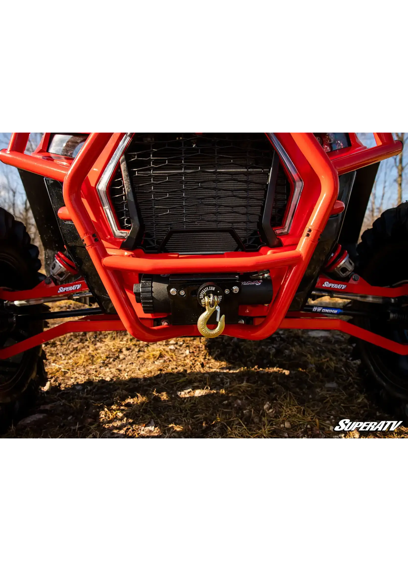 SuperATV Winch Bumper and Mount for Polaris RXR XP Turbo S