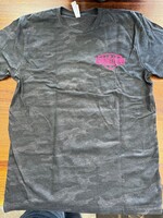 Addiction Powersports NW T-Shirt Storm Camo with Hot Pink Flag Logo