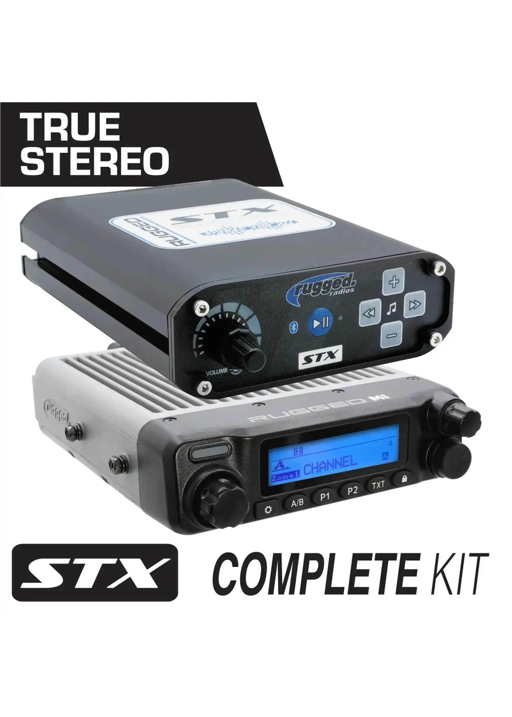 Rugged Radios Rugged Radios STX STEREO Complete Master Communication Kit with M1 Intercom and VHF 2-Way Radio