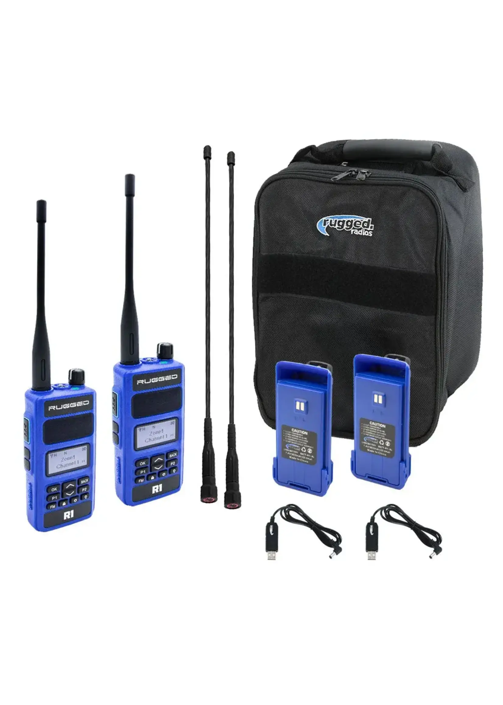 Rugged Radios Rugged Radios R1 READY PACK - Rugged R1 - Business Band Two Way Handheld Radios - Digital and Analog